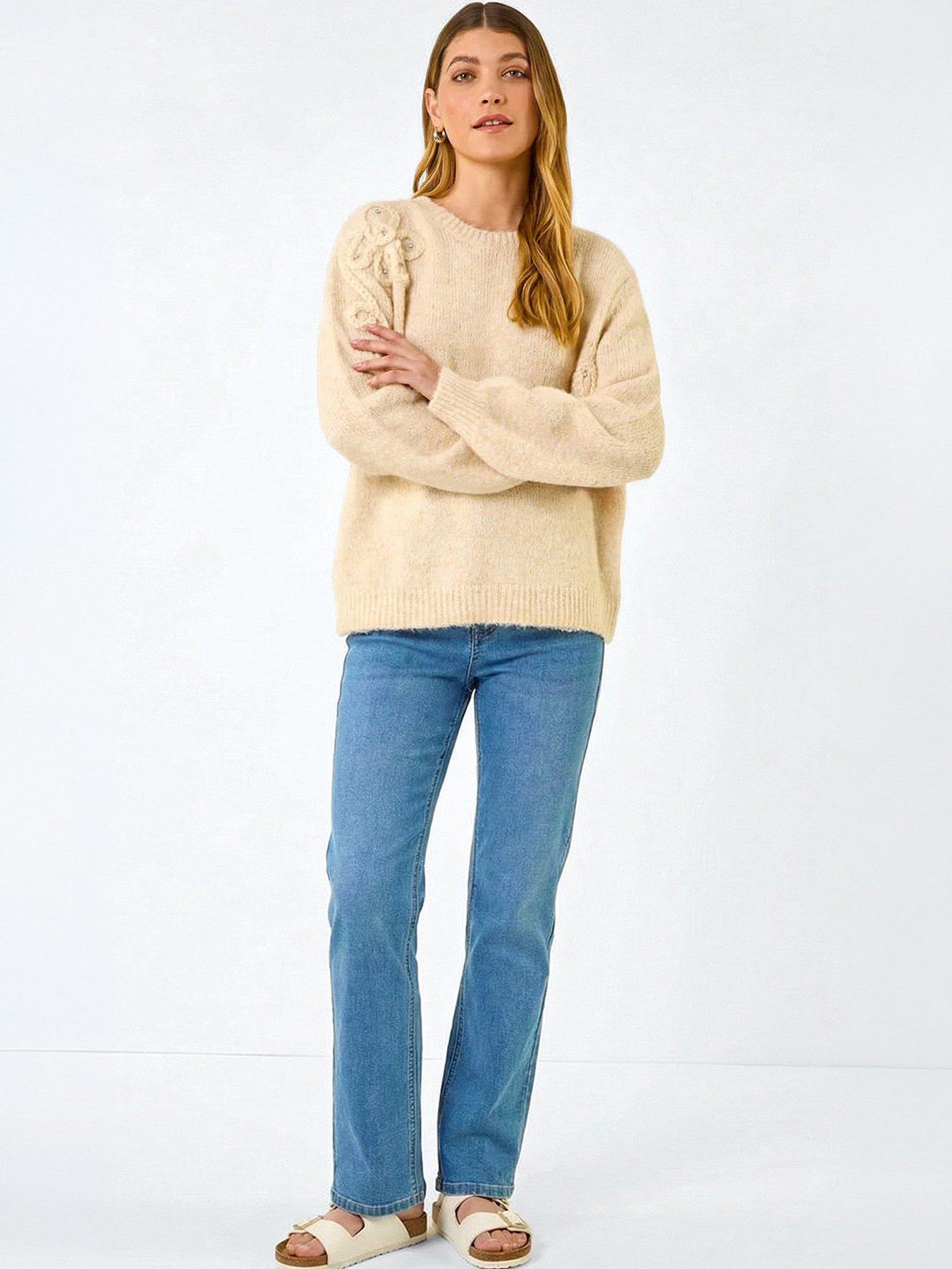 Image 3 of 4 of Roman Floral Cornelli Knit Jumper