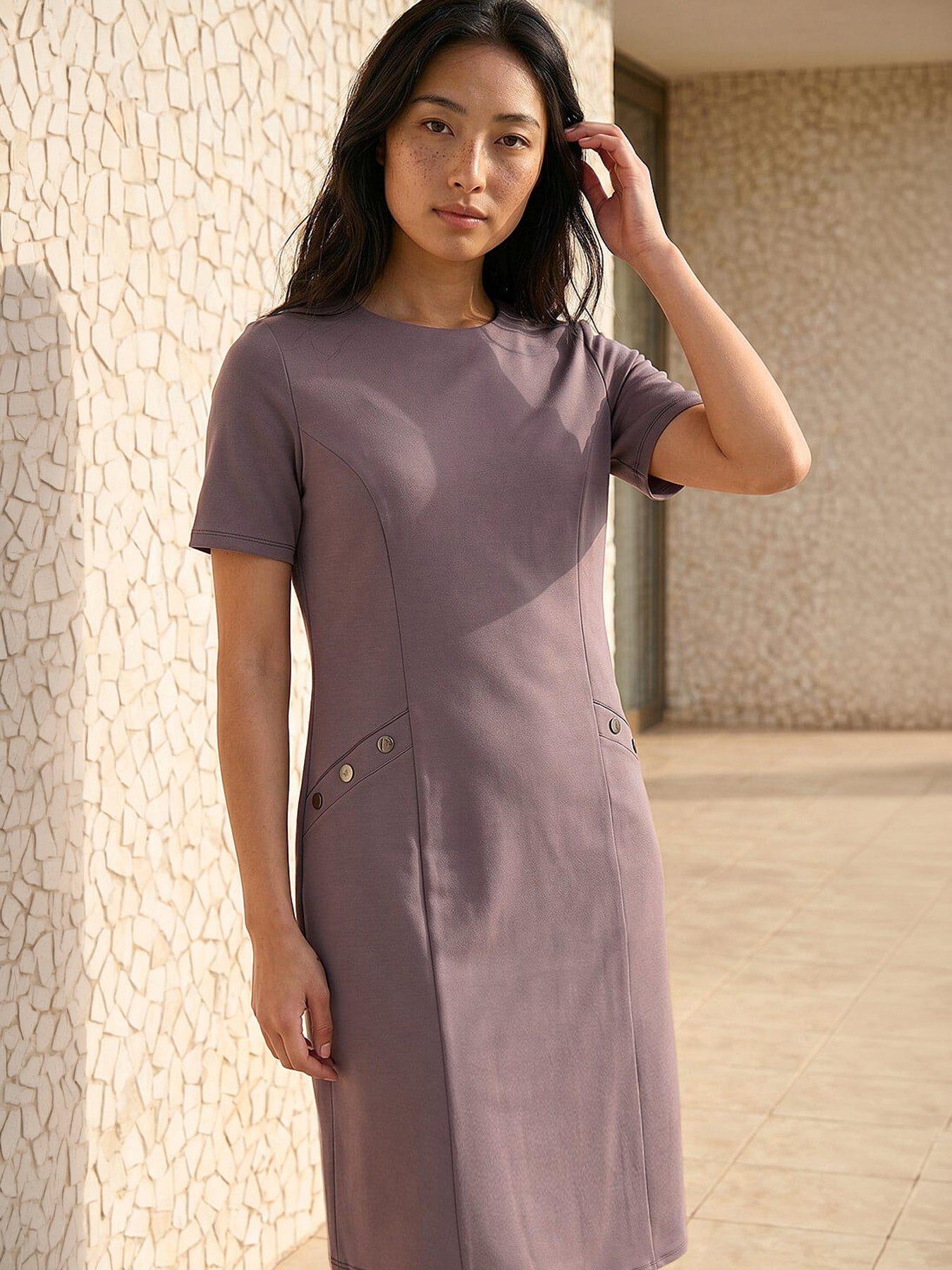 Roman Petite Ponte Dress