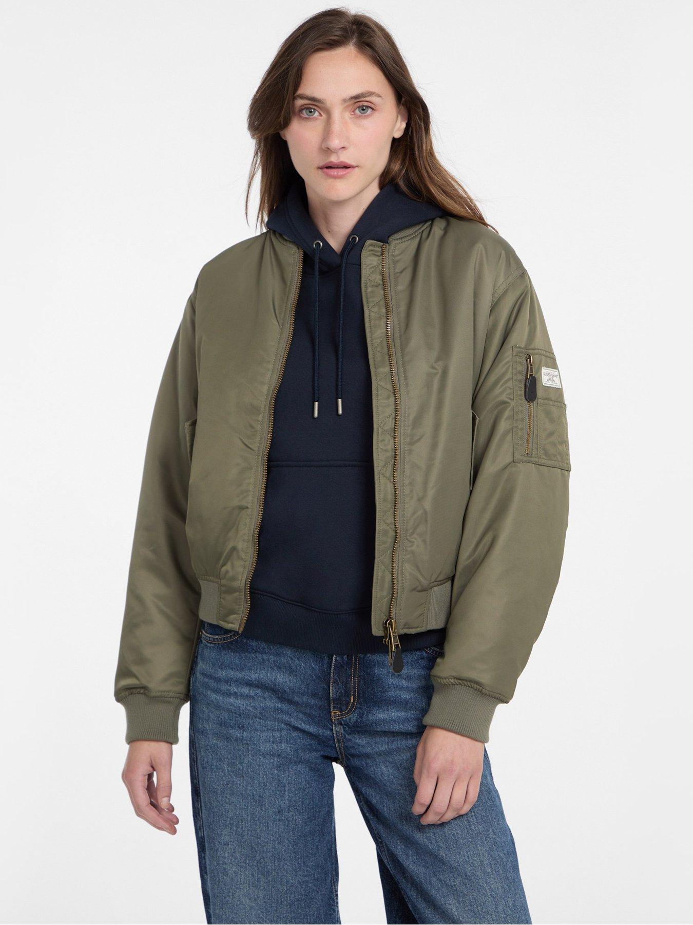 Image 2 of 4 of Guess Jeans Bomber Jacket - Green