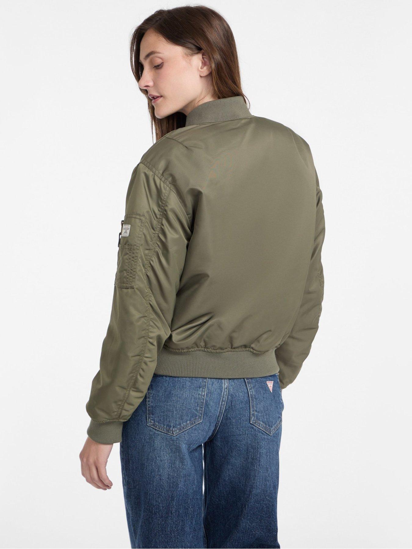 Image 3 of 4 of Guess Jeans Bomber Jacket - Green