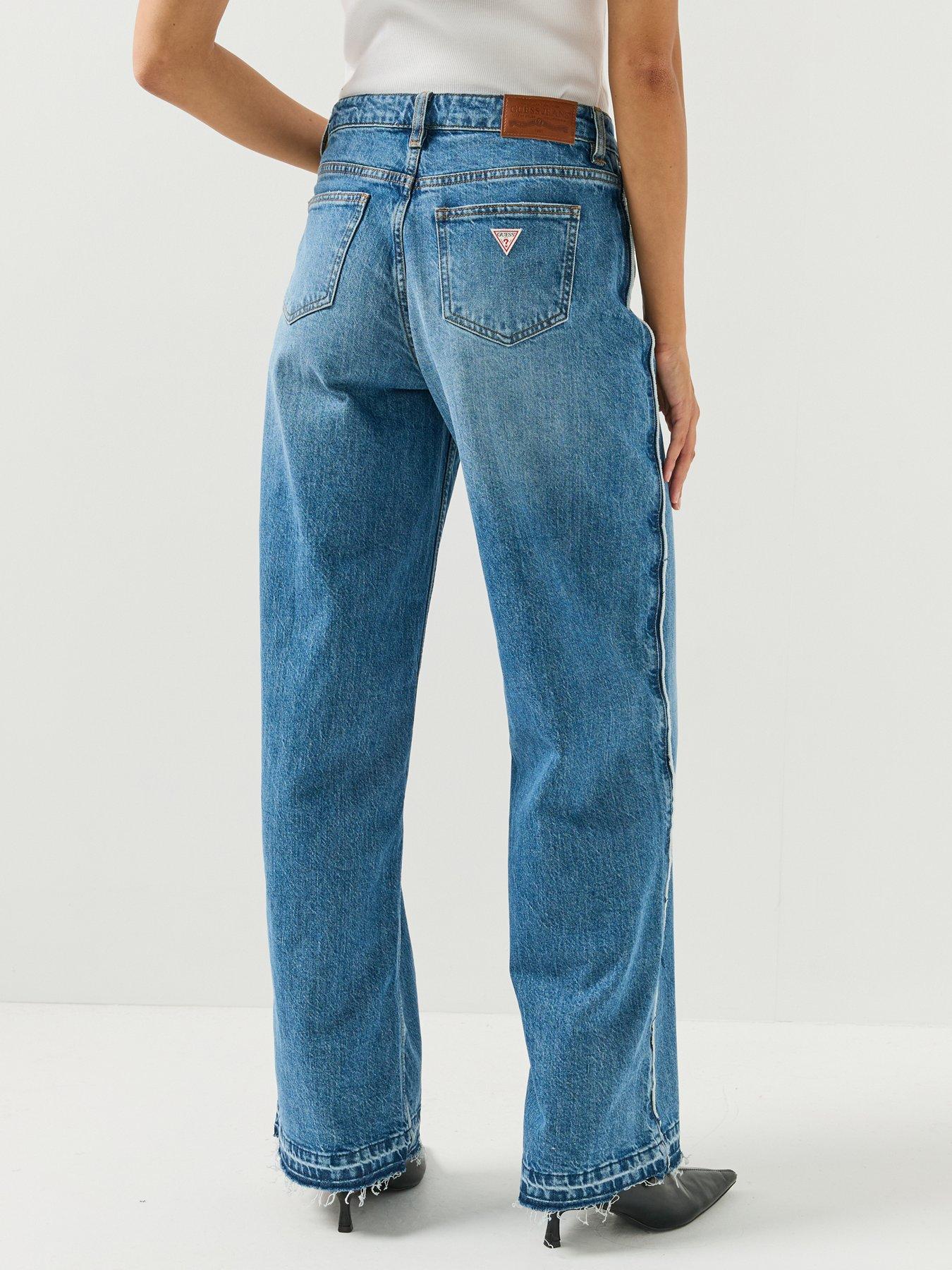 Image 2 of 6 of Guess Jeans Womens G11 Wide Leg Stretch Jeans - Blue