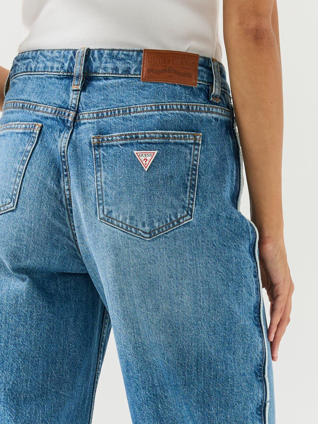 Image 4 of 6 of Guess Jeans Womens G11 Wide Leg Stretch Jeans - Blue