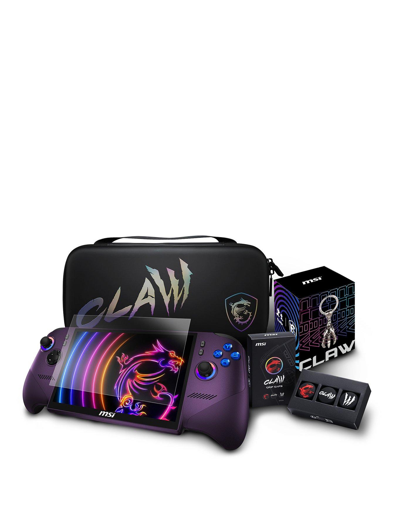 MSI Claw 8 EX AI+ CG3EM-018UK - Handheld Gaming Console  &  Launch Pack - Intel Arc G3 Extreme - 32GB RAM - 1 TB SSD - Void Purple