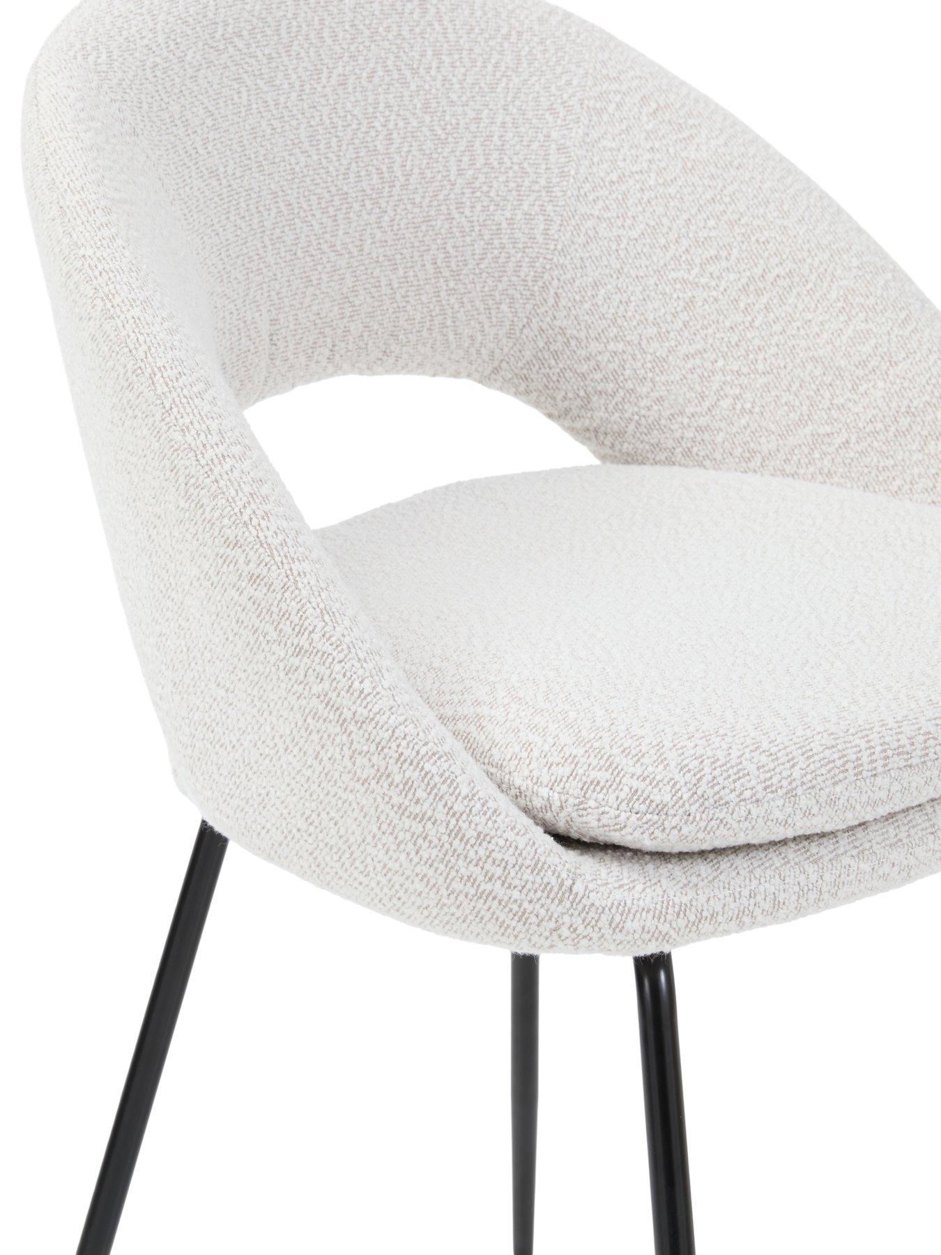 Image 7 of 7 of The Very Collection Lenny 160cm Dining Table & 4 Aurelia Boucle Dining Chairs