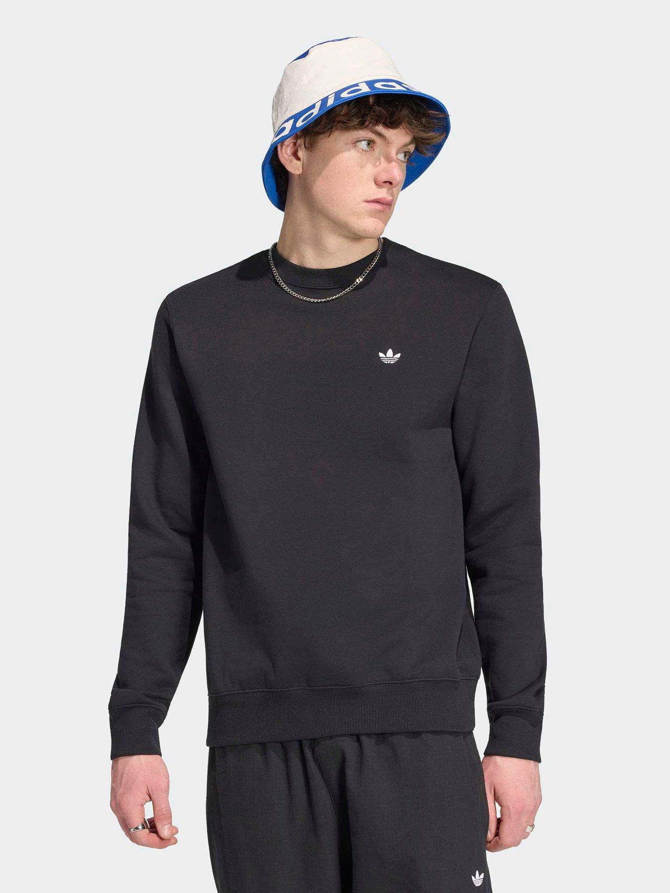 Image 1 of 6 of adidas Sportswear Mens Essentials Crew Sweatshirt - Black