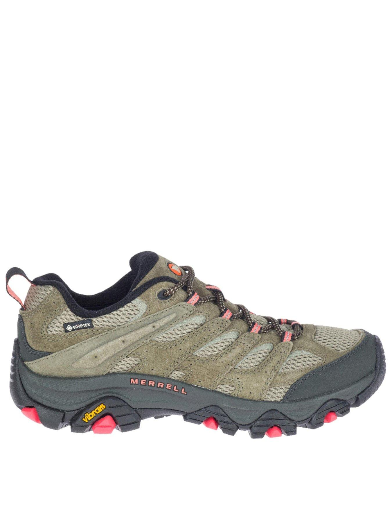 Image 1 of 7 of Merrell Ladies Moab 3 Goretex Walking Shoes-Olive