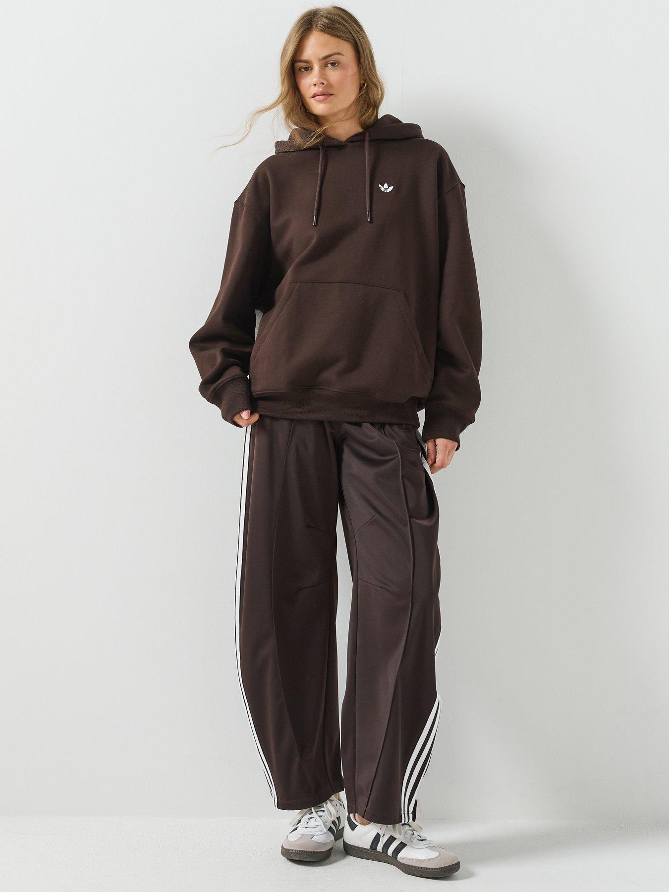 Image 3 of 6 of adidas Originals Womens Ess Oversized Hoodie - Brown