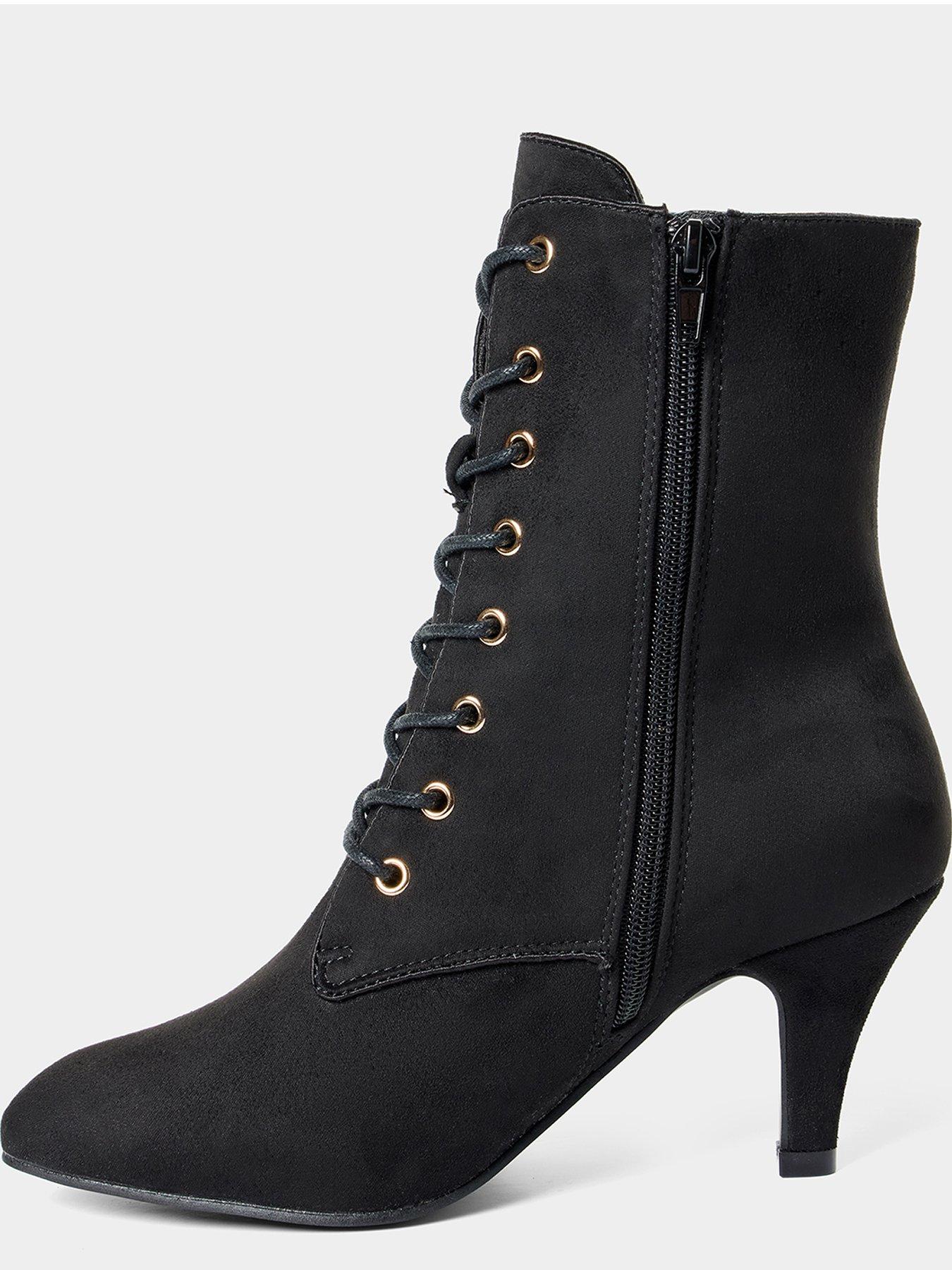 Image 4 of 7 of Joe Browns Grace Embroidered Lace Up Ankle Boots