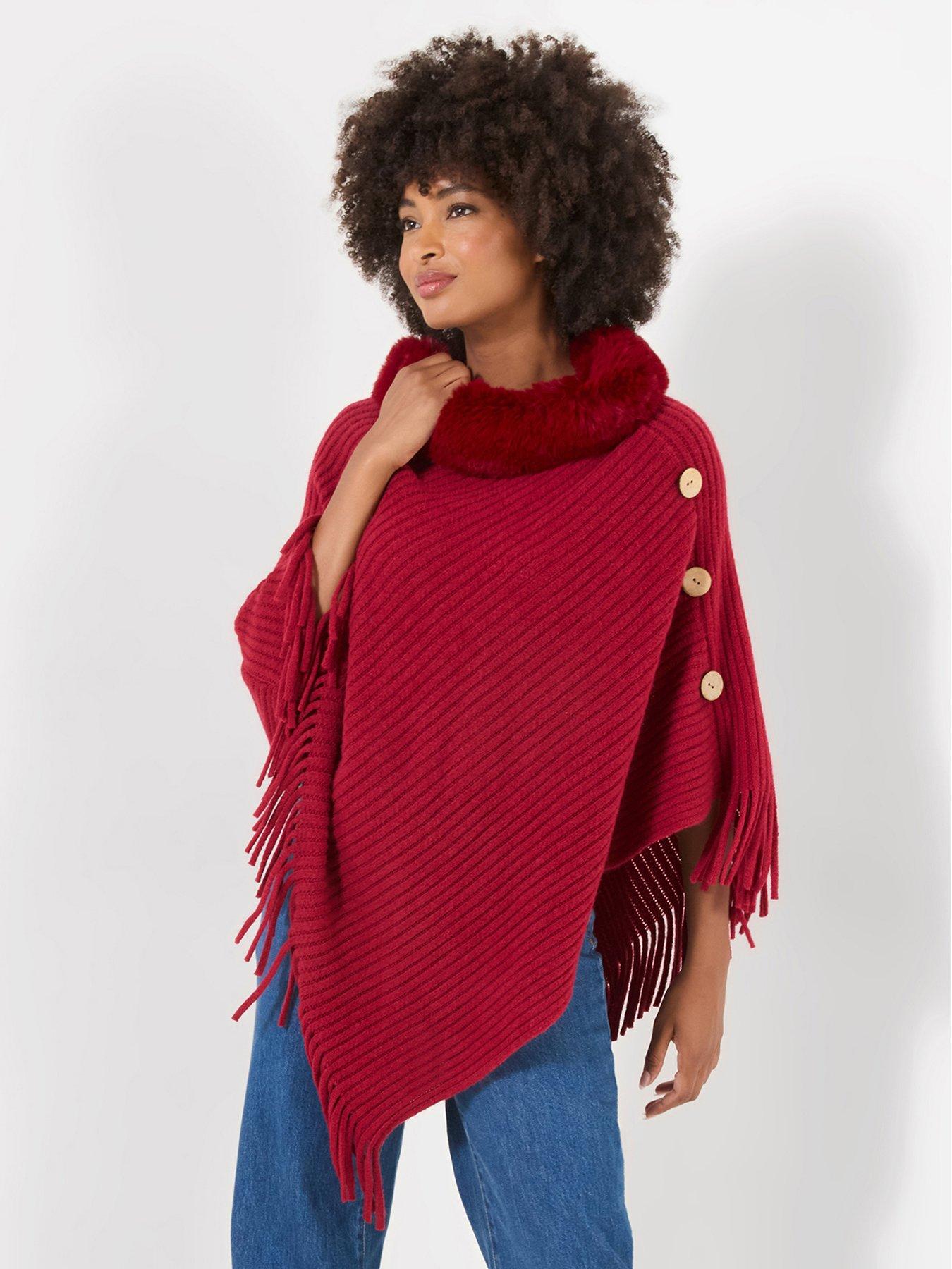 Image 1 of 6 of Joe Browns Simply Stylish Cable Knit Poncho