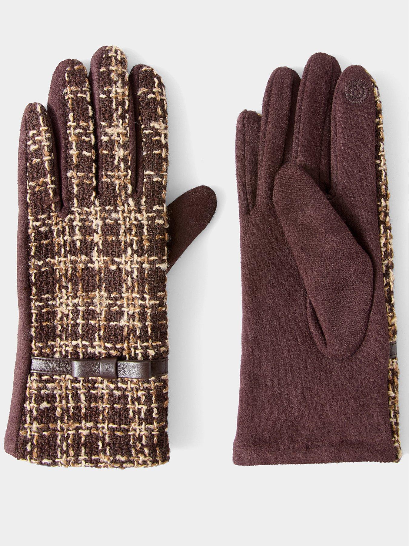 Image 2 of 3 of Joe Browns Kensington Check Boucle Gloves