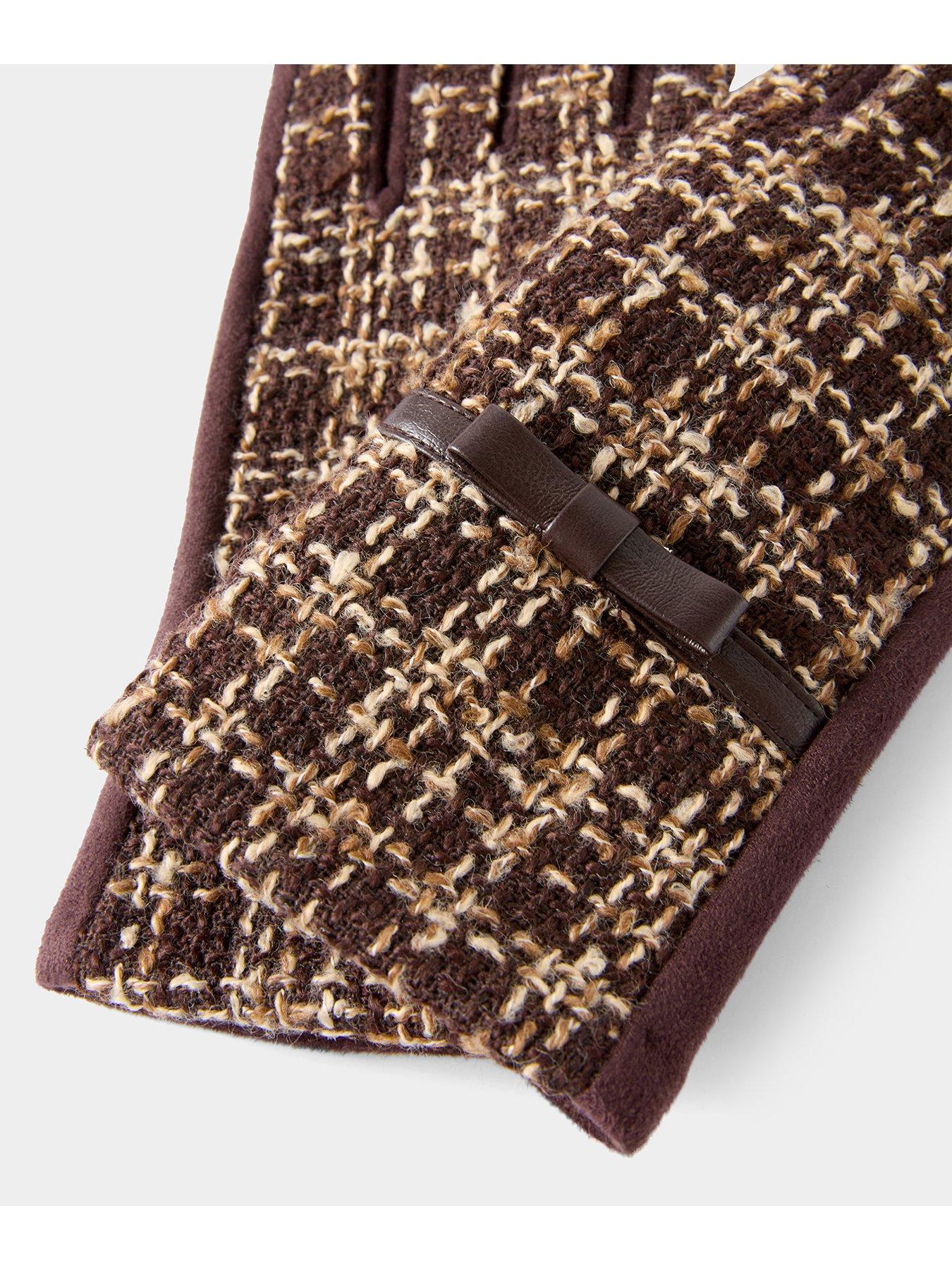 Image 3 of 3 of Joe Browns Kensington Check Boucle Gloves