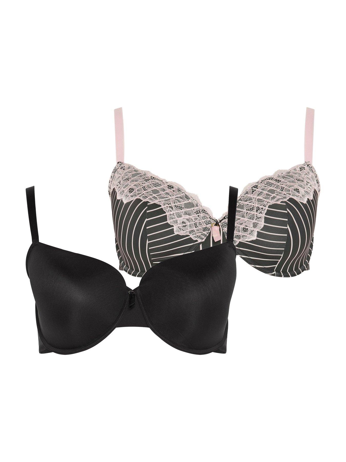 Image 1 of 4 of Yours Curve 2 Pack Underwire Padded Bra - Multi