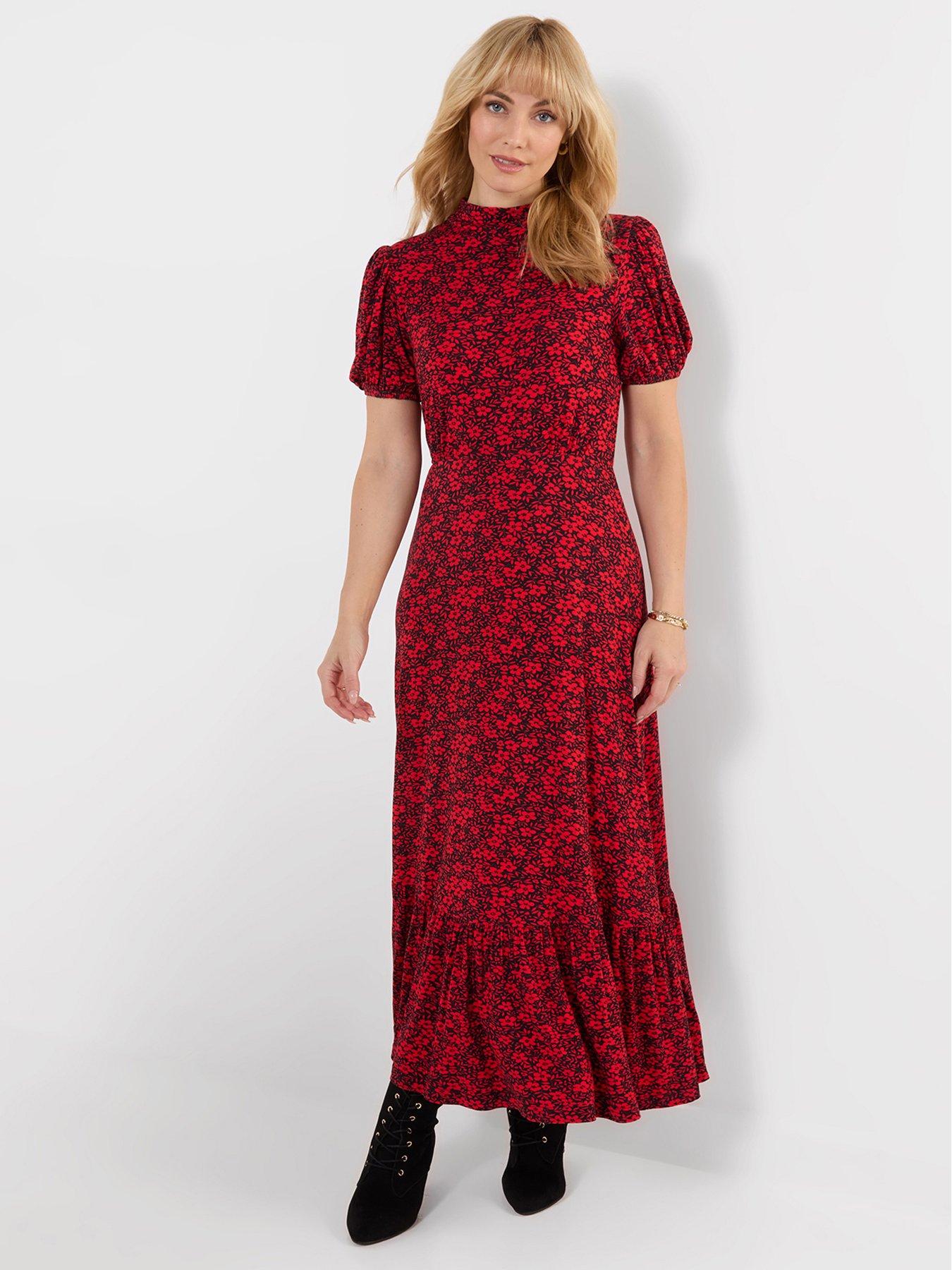 Joe Browns Ditsy Dreams High Neck Jersey Maxi Dress