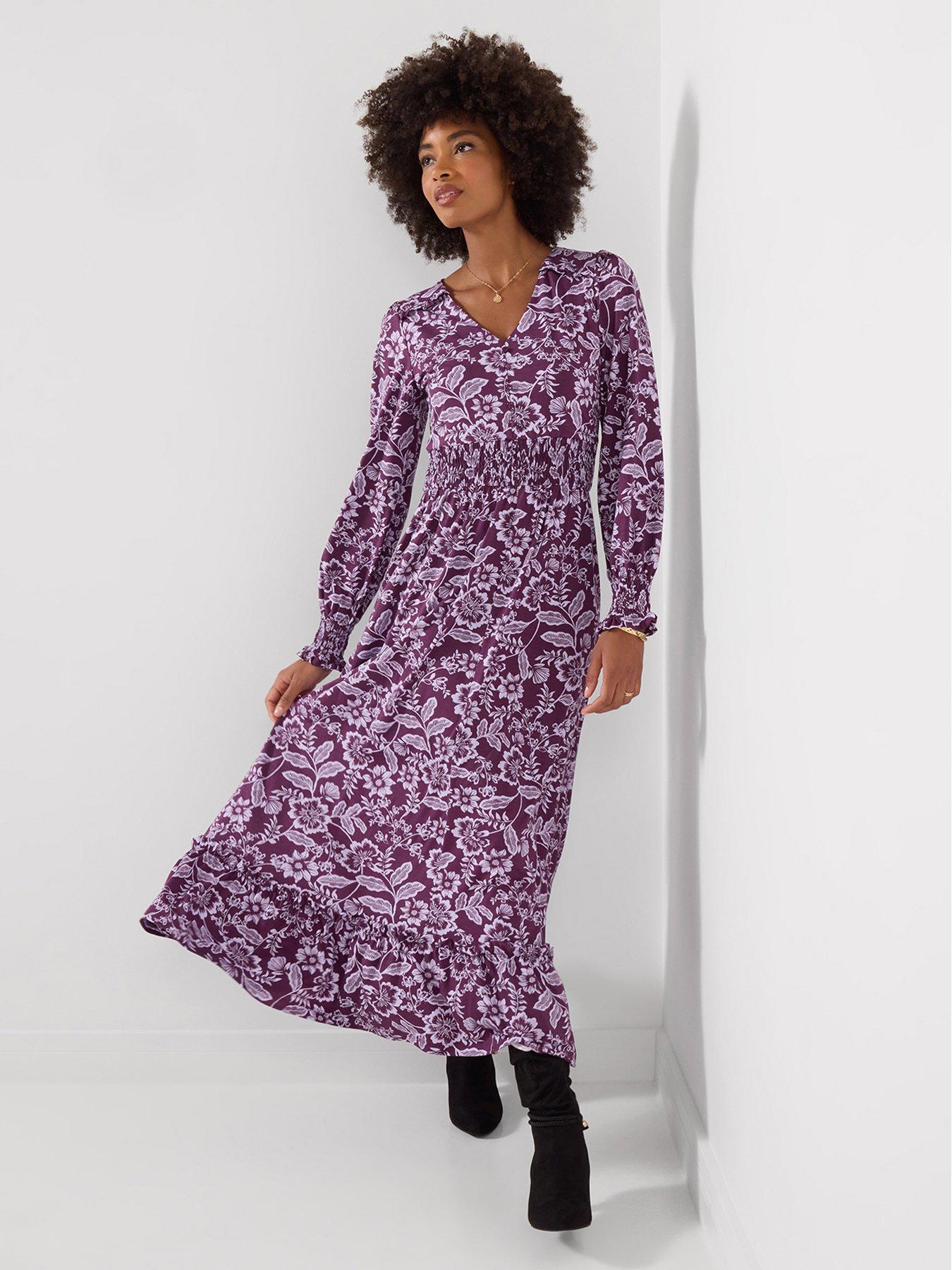 Joe Browns Thea Long Sleeve Jersey Maxi Dress