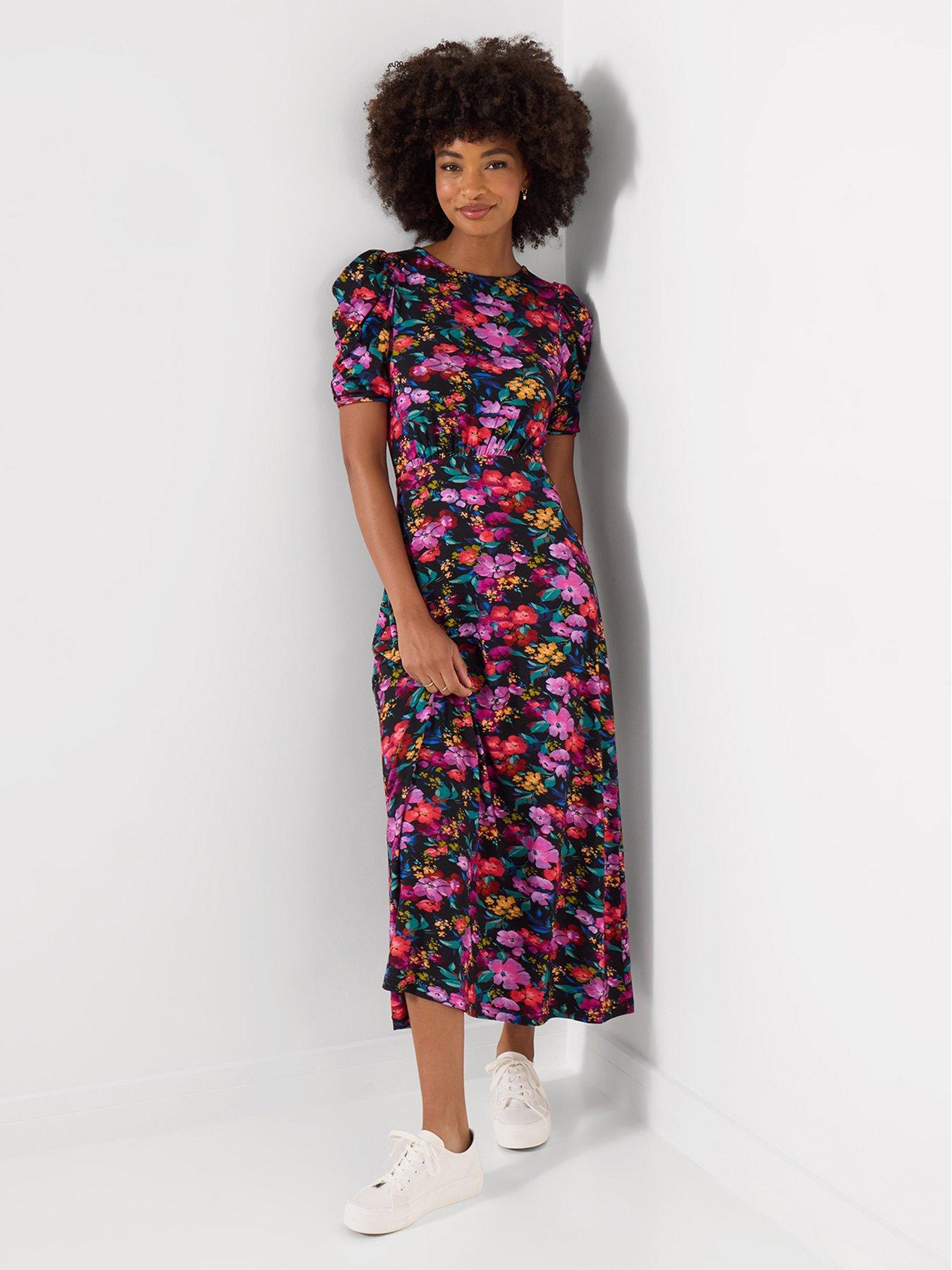 Joe Browns Winter Brights Short Sleeve Jersey Maxi Dress