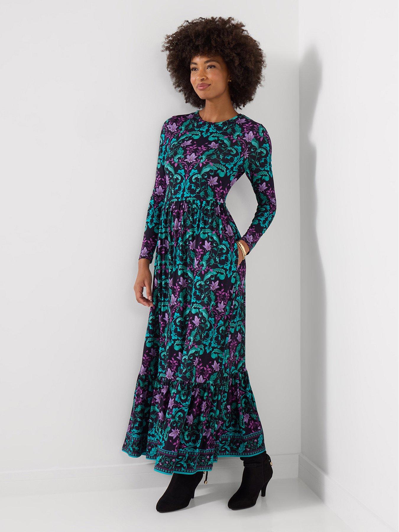 Joe Browns Heidi Long Sleeve Jersey Maxi Dress