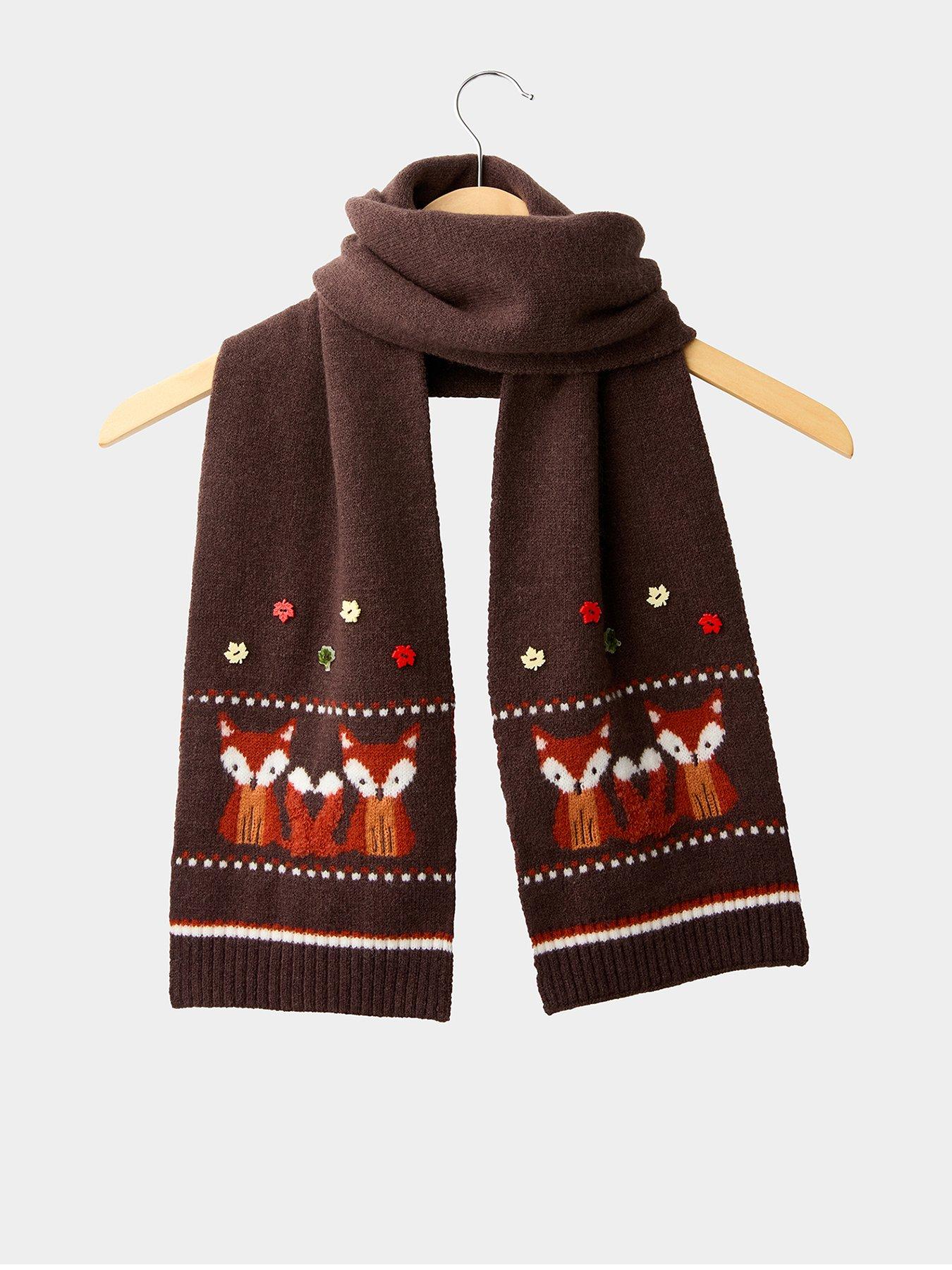 Joe Browns Cosy As A Fox Knitted Scarf