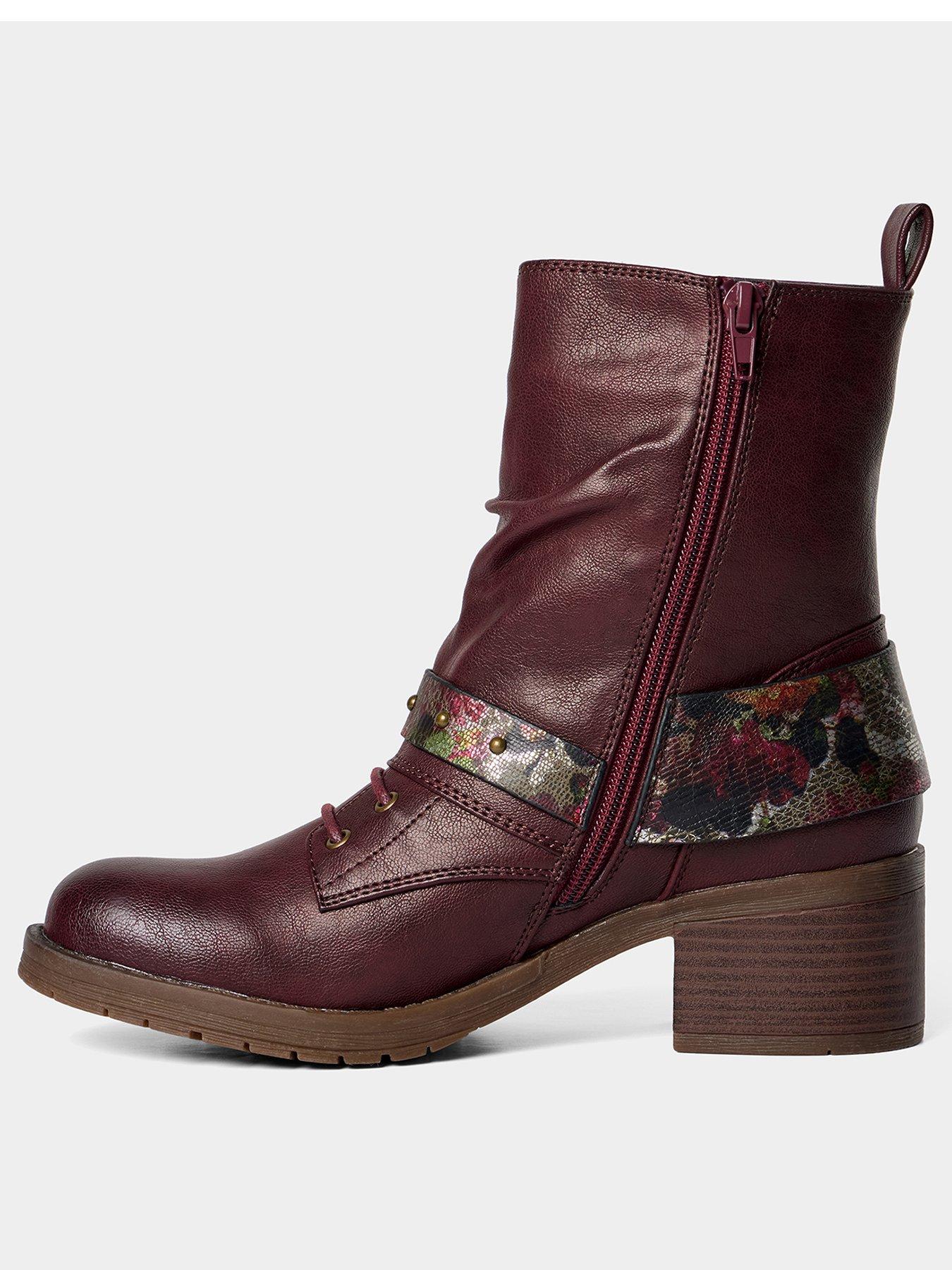 Image 3 of 5 of Joe Browns Wild And Free Strappy Ankle Boots - Red
