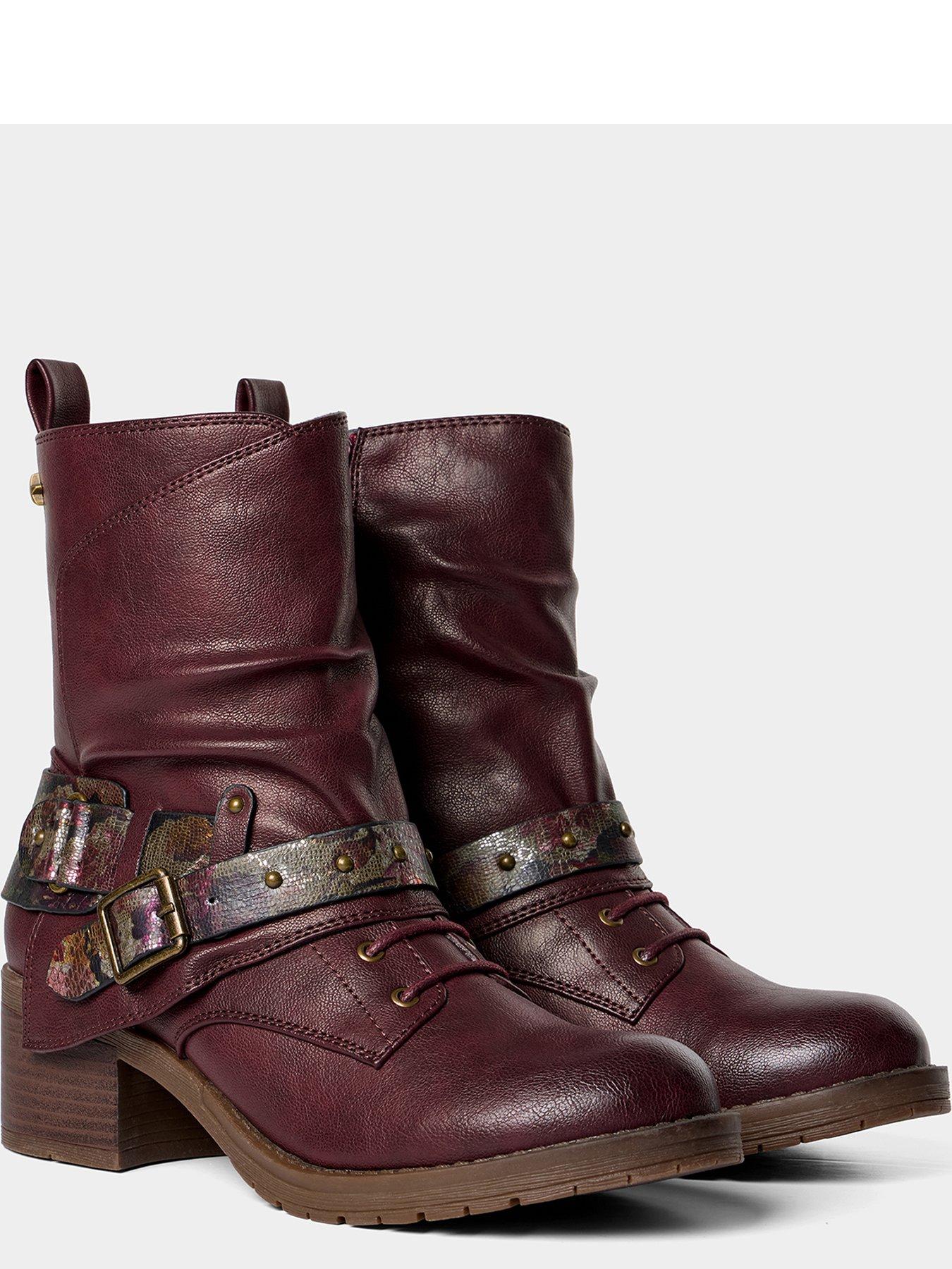 Image 4 of 5 of Joe Browns Wild And Free Strappy Ankle Boots - Red