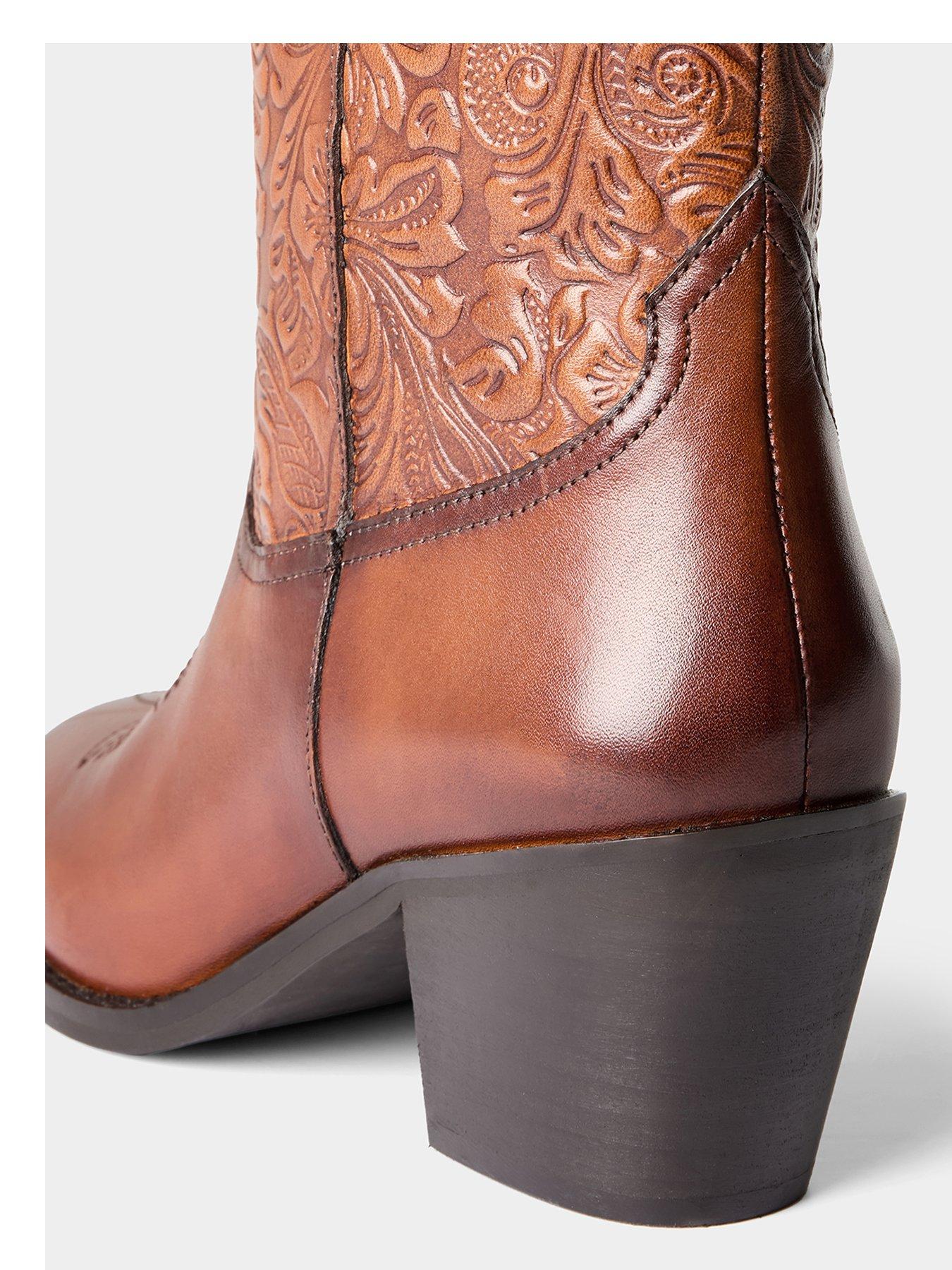 Image 4 of 7 of Joe Browns Lucy Leather Western Ankle Boots