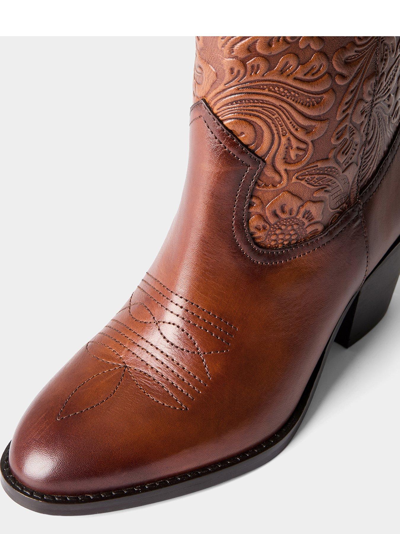 Image 5 of 7 of Joe Browns Lucy Leather Western Ankle Boots