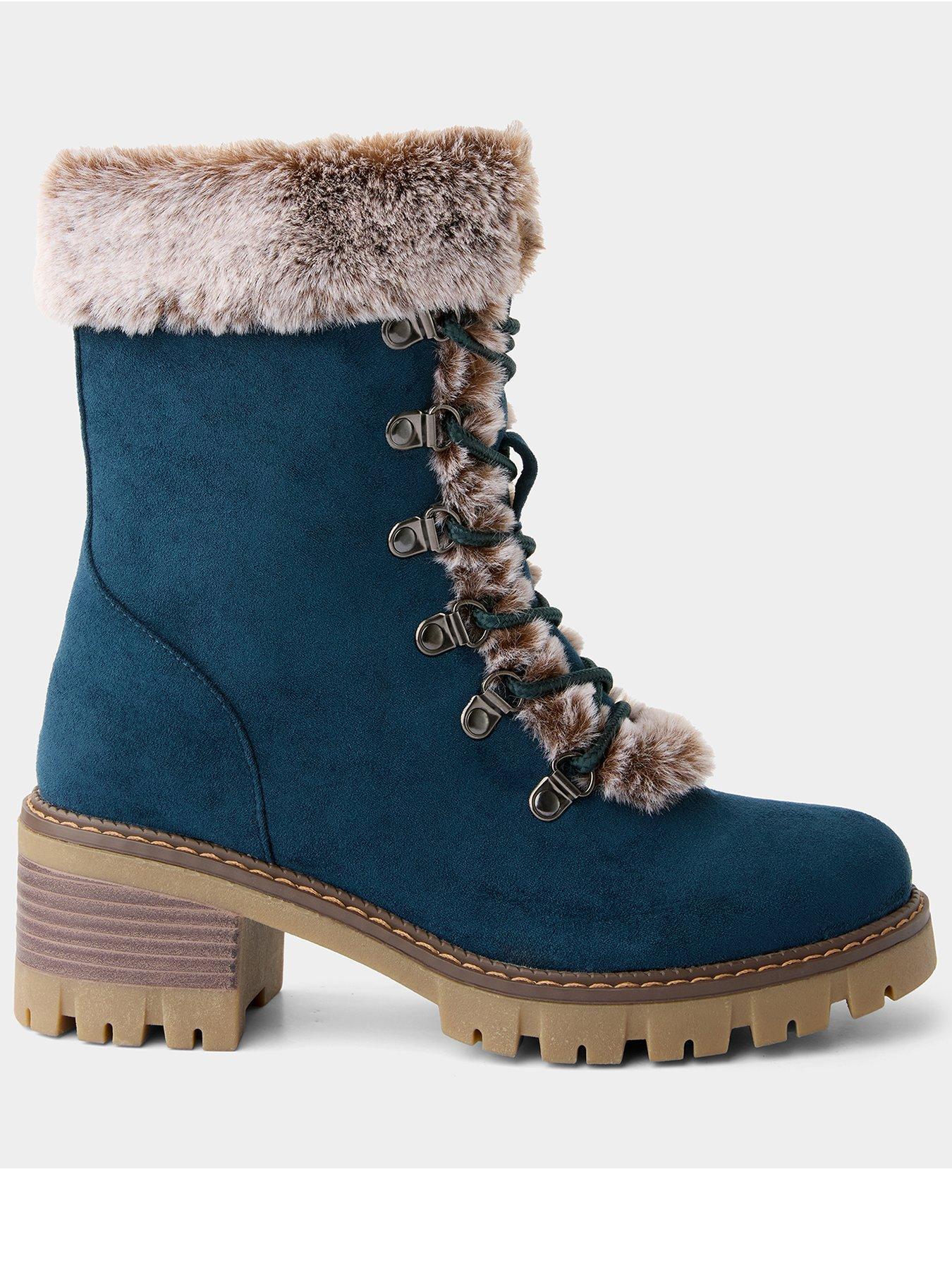 Joe Browns Alpine Escape Ankle Boots - Blue