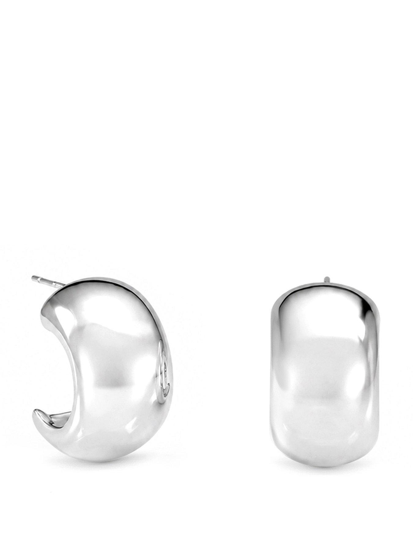 Inicio Inicio Silver Fluid Hoops