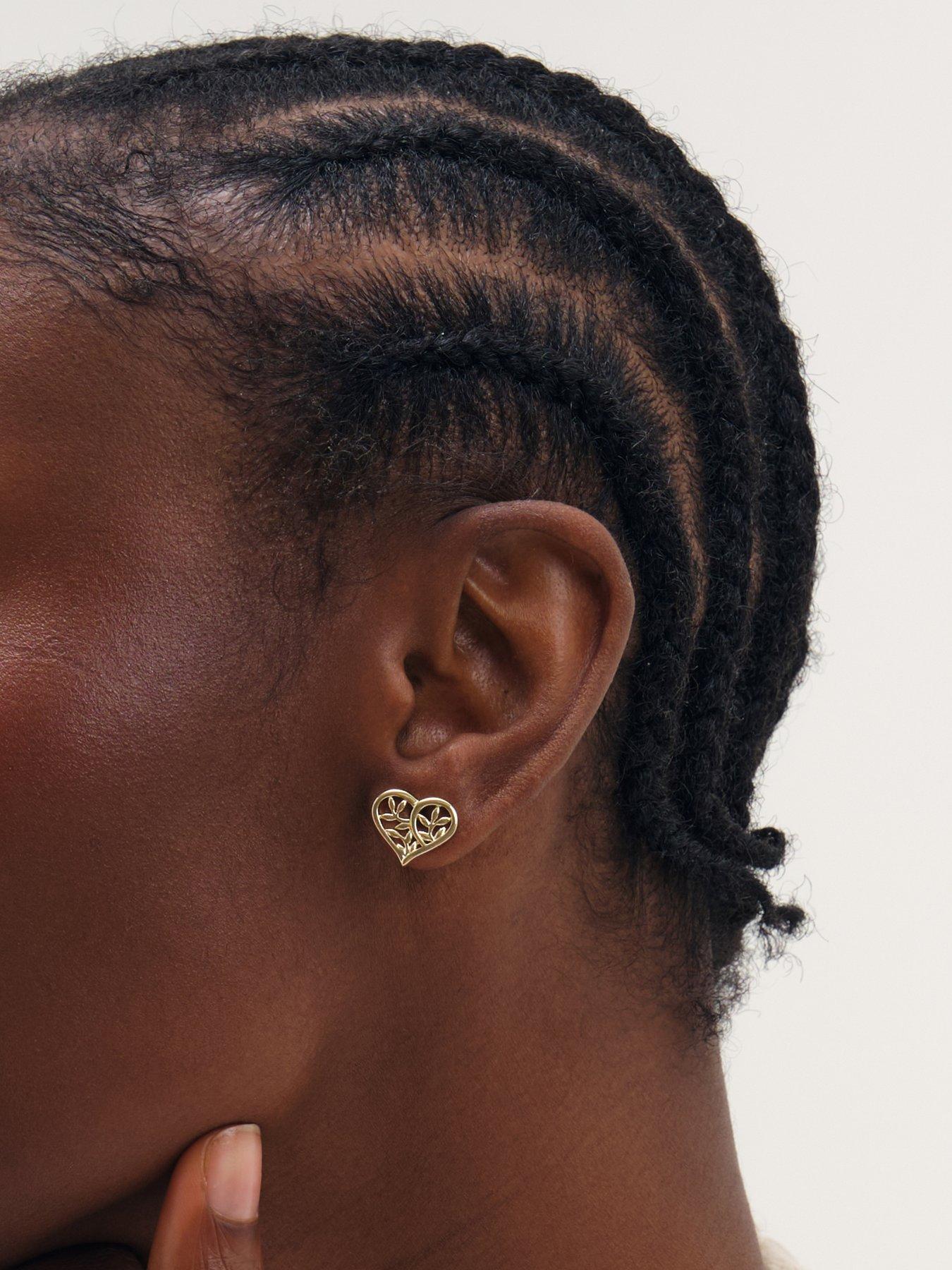 Image 2 of 3 of Inicio Gold Tree Of Love Studs