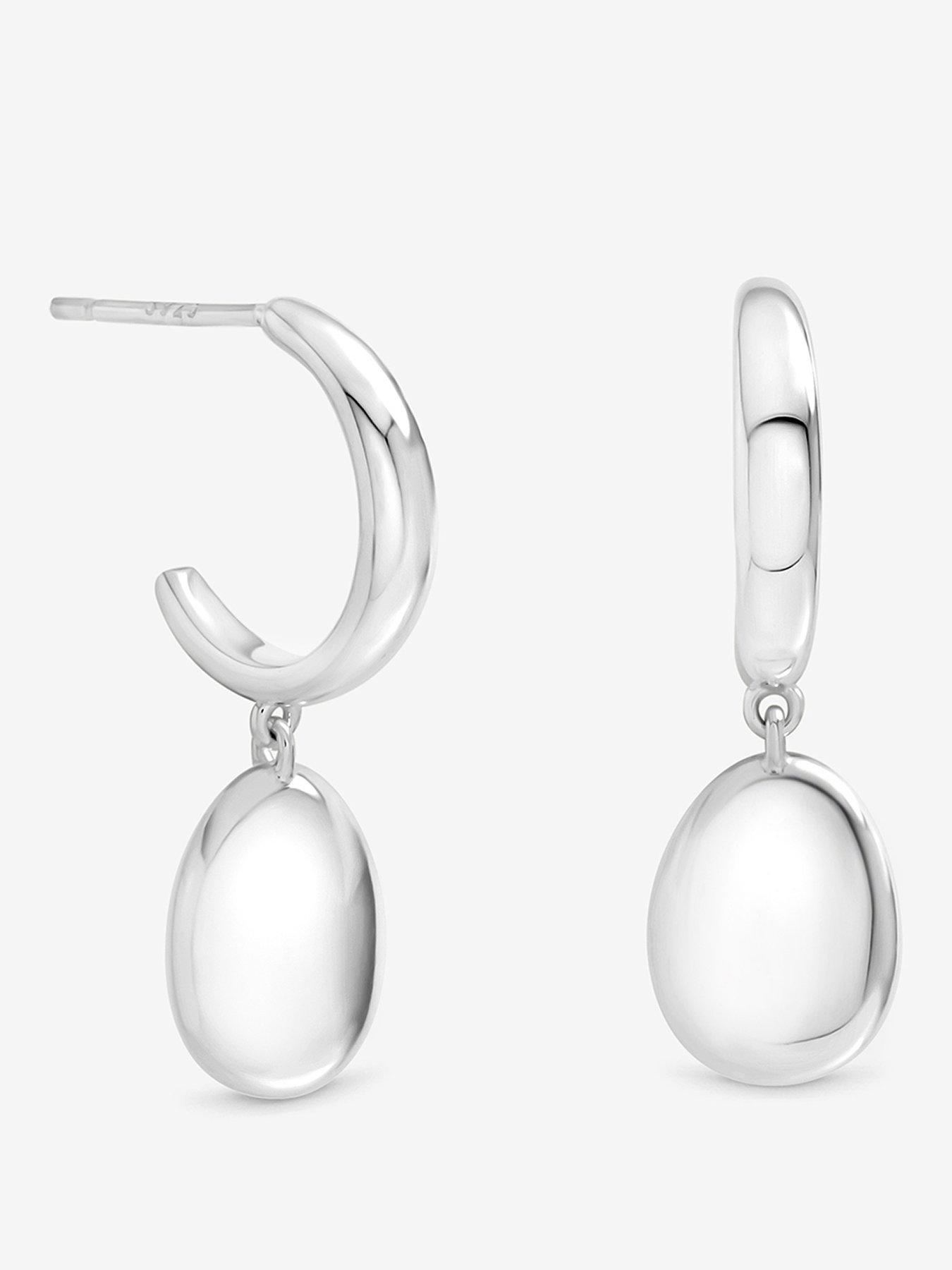 Image 1 of 3 of Inicio Inicio Pebble Charm Earrings - Gift Pouch