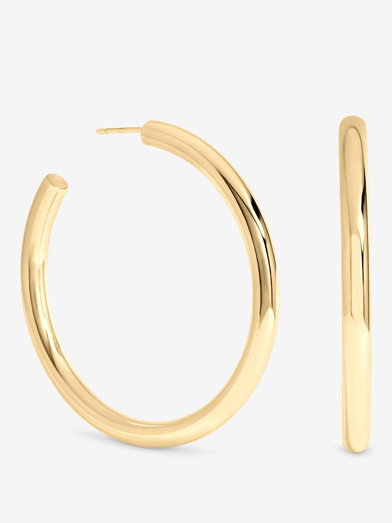 Inicio Inicio Gold Chubby Large Hoop Earrings