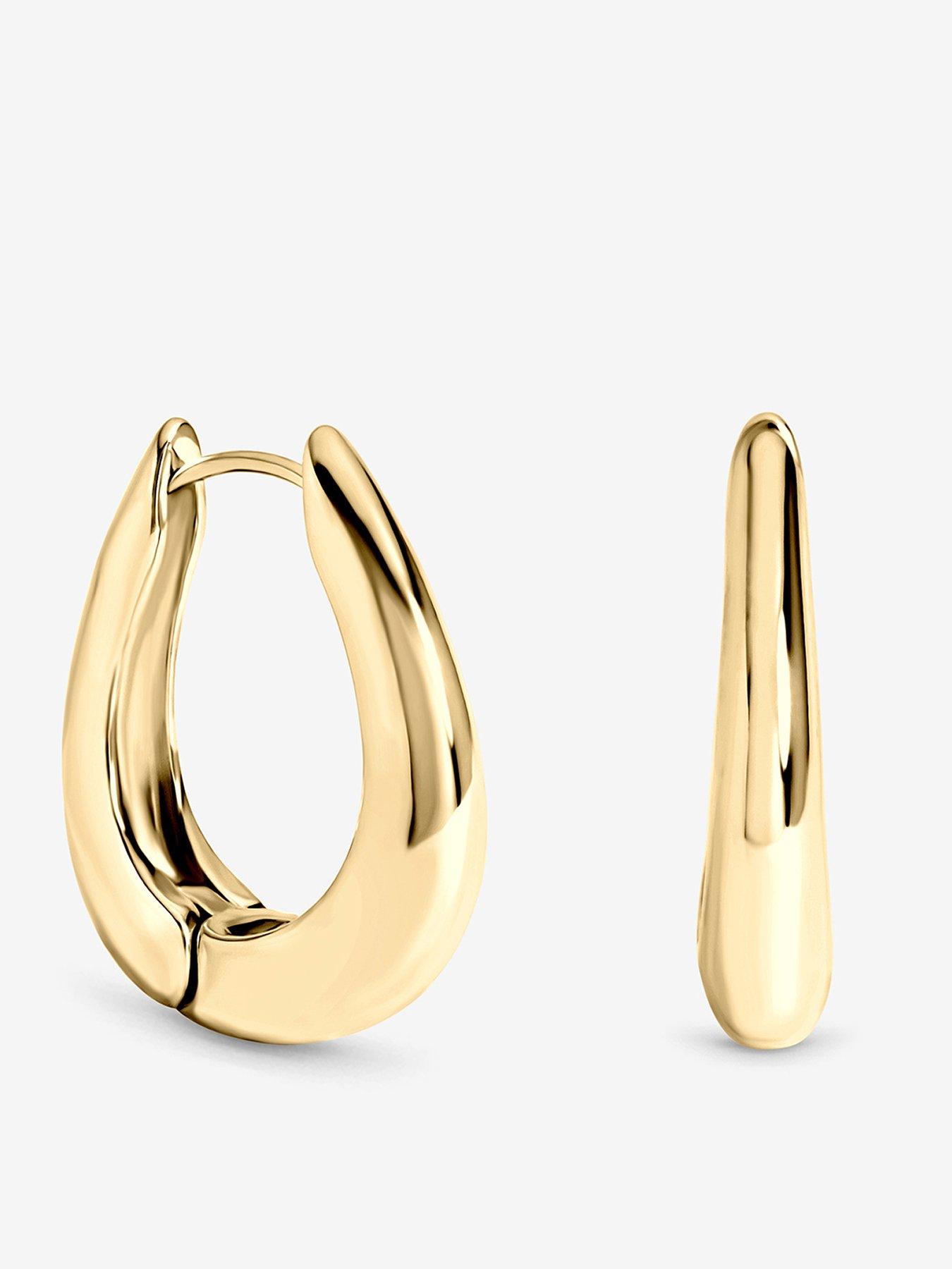 Inicio Gold Oval Hoops