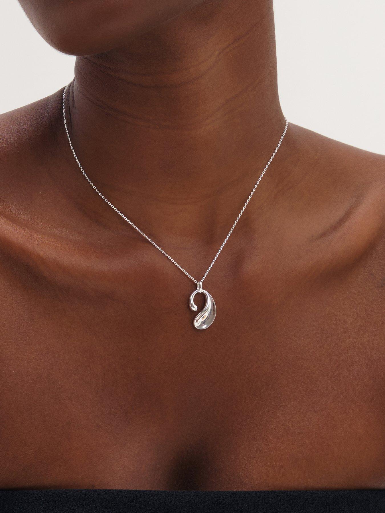 Image 2 of 3 of Inicio Polished Open Circle Pendant - Gift Pouch