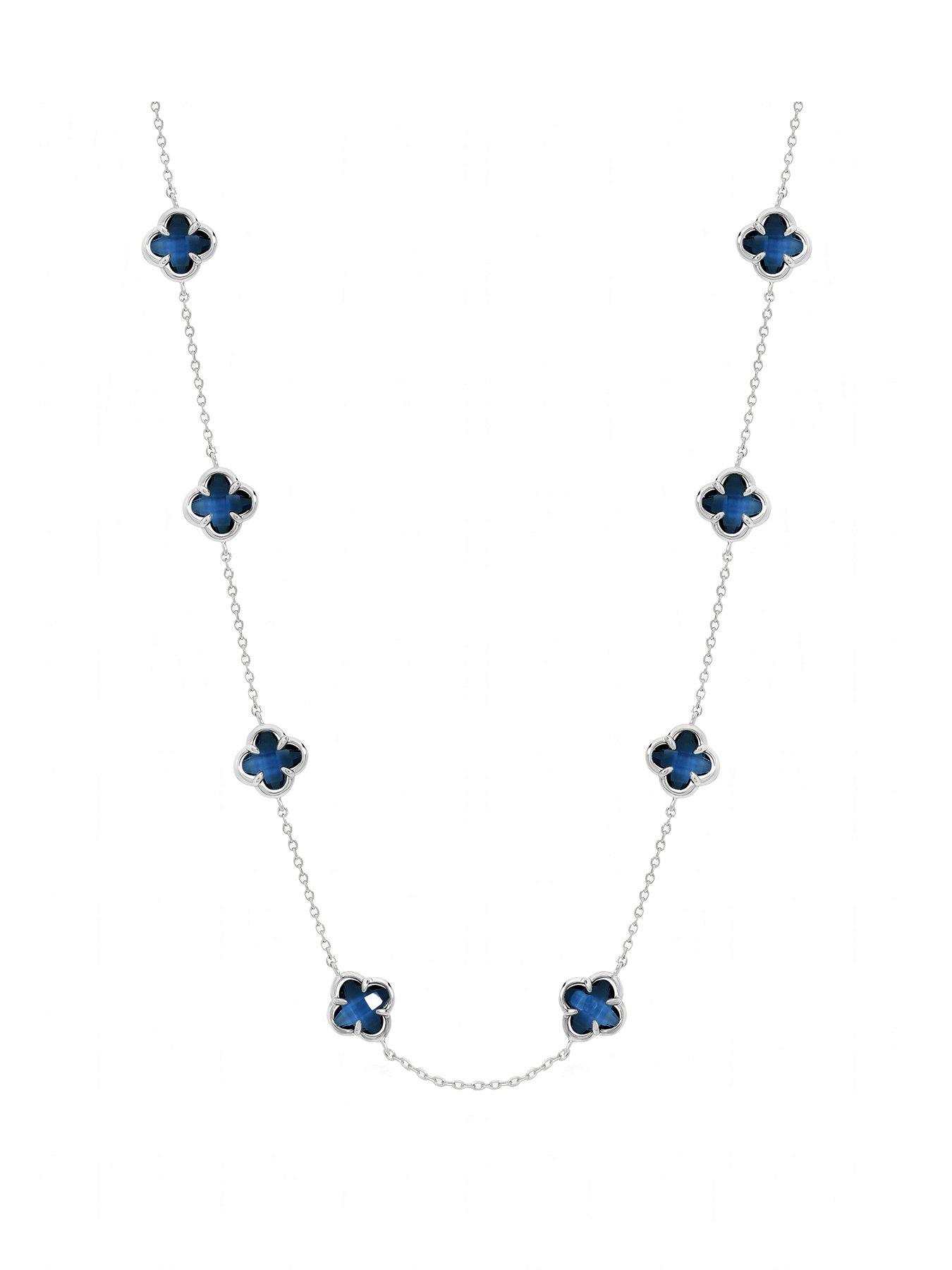 Inicio Inicio Sapphire Clover Necklace