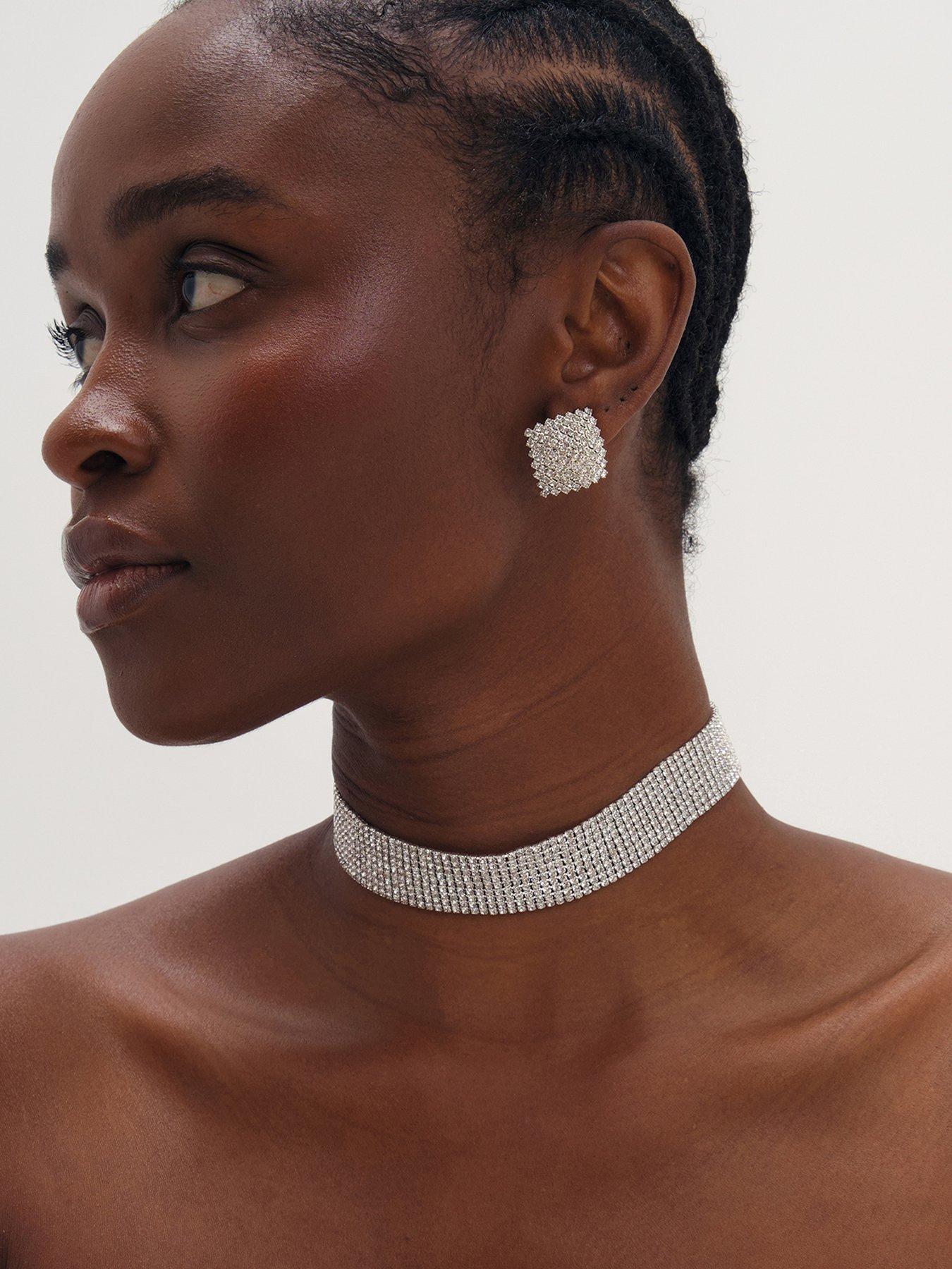 Mood Silver Crystal Choker