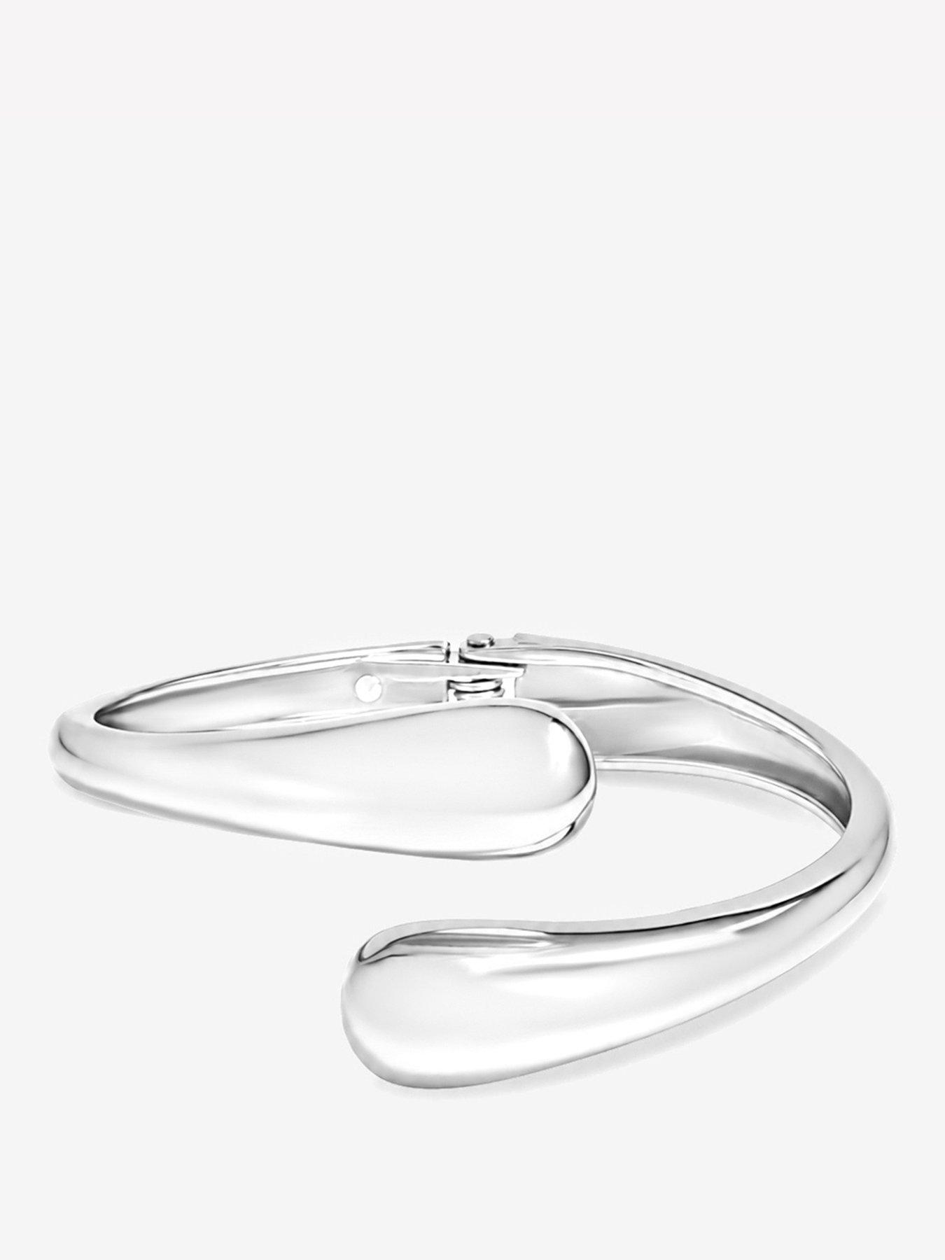 Image 1 of 1 of Jon Richard Silver Polished Open Bangle