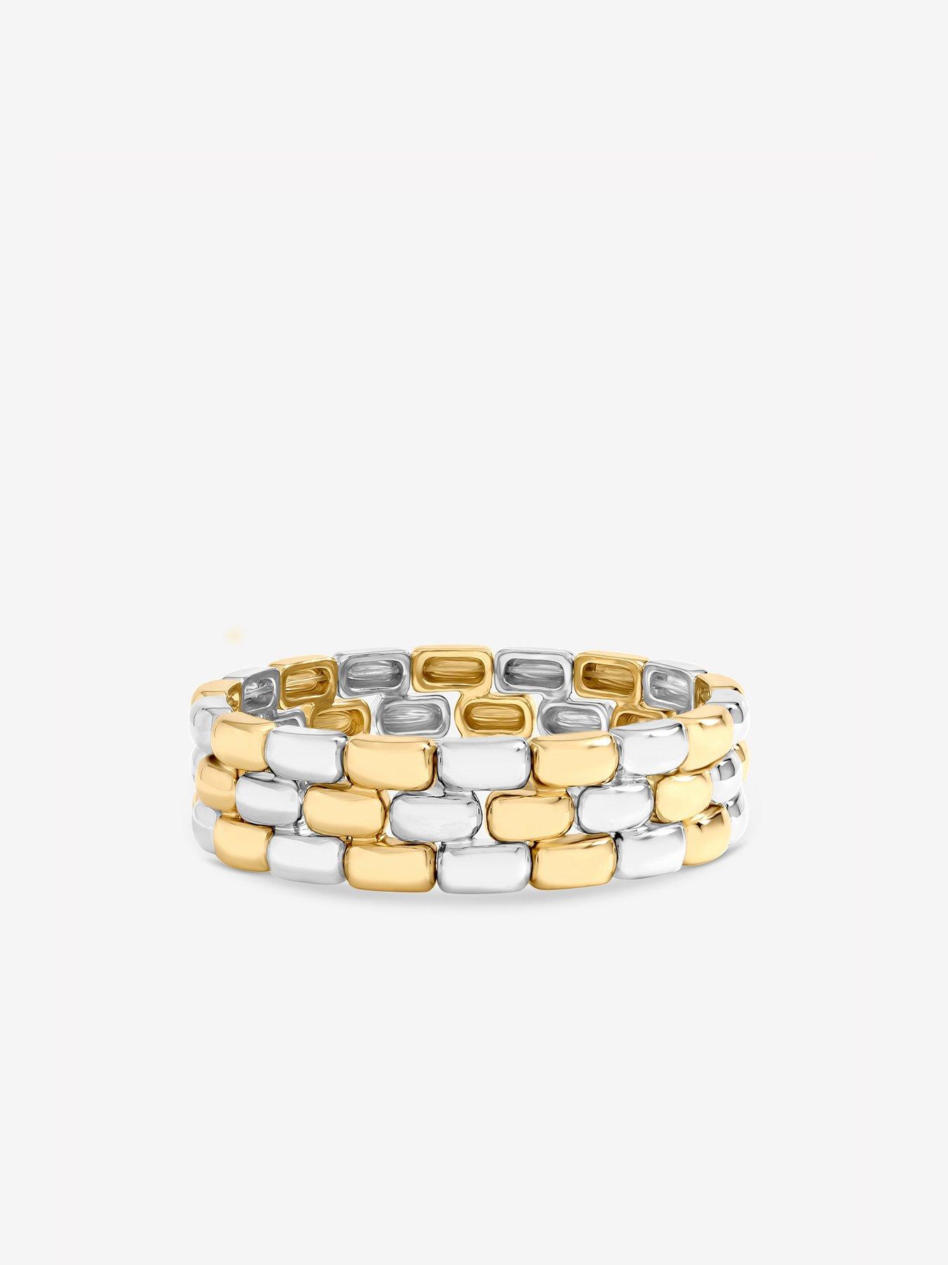 Image 2 of 2 of Jon Richard Two Tone Stretch Bracelet