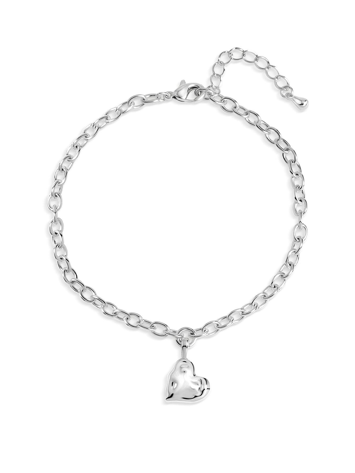 Image 1 of 3 of Inicio Inicio Silver Molten Heart Bracelet