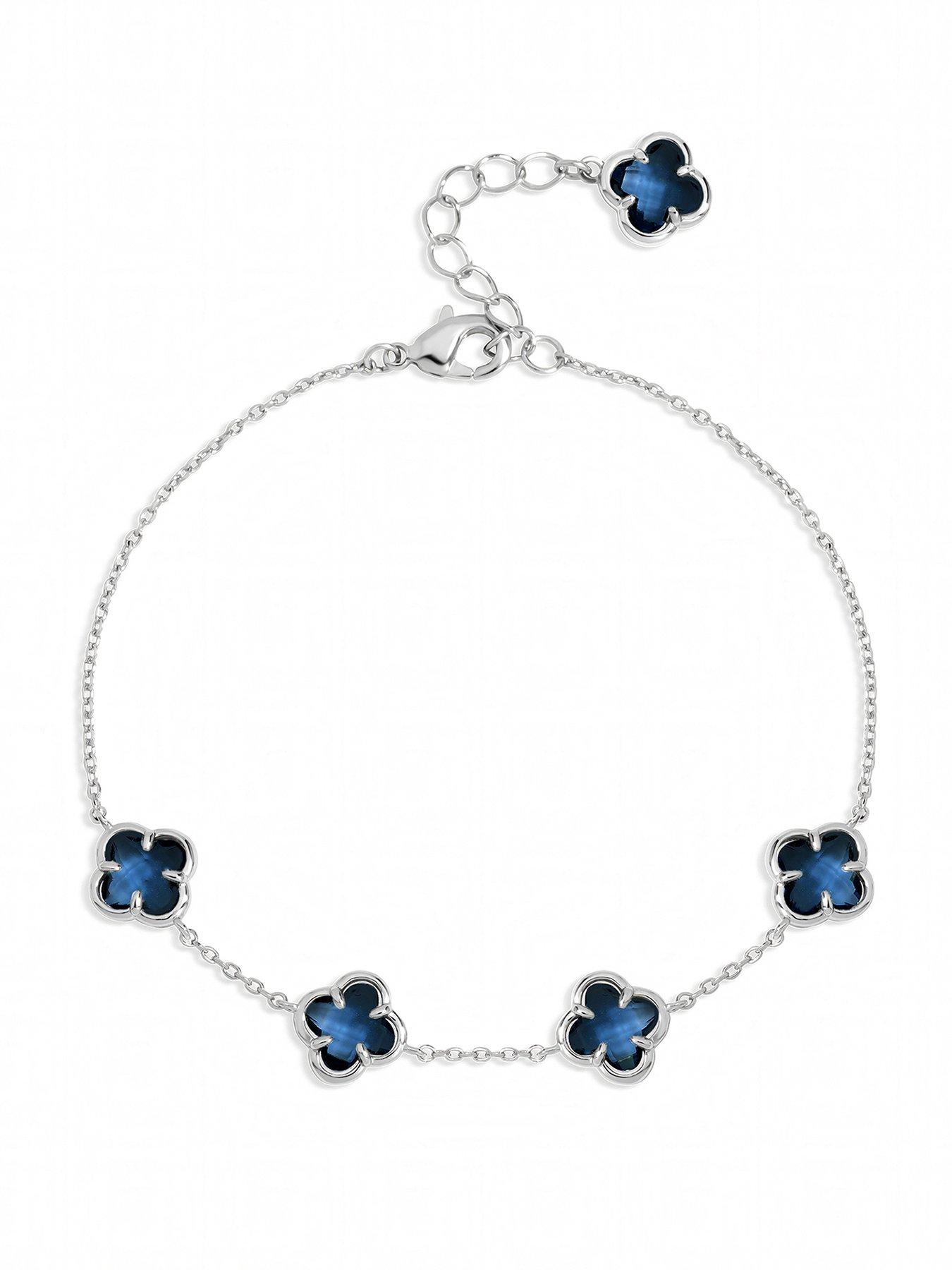 Inicio Inicio Sapphire Clover Bracelet