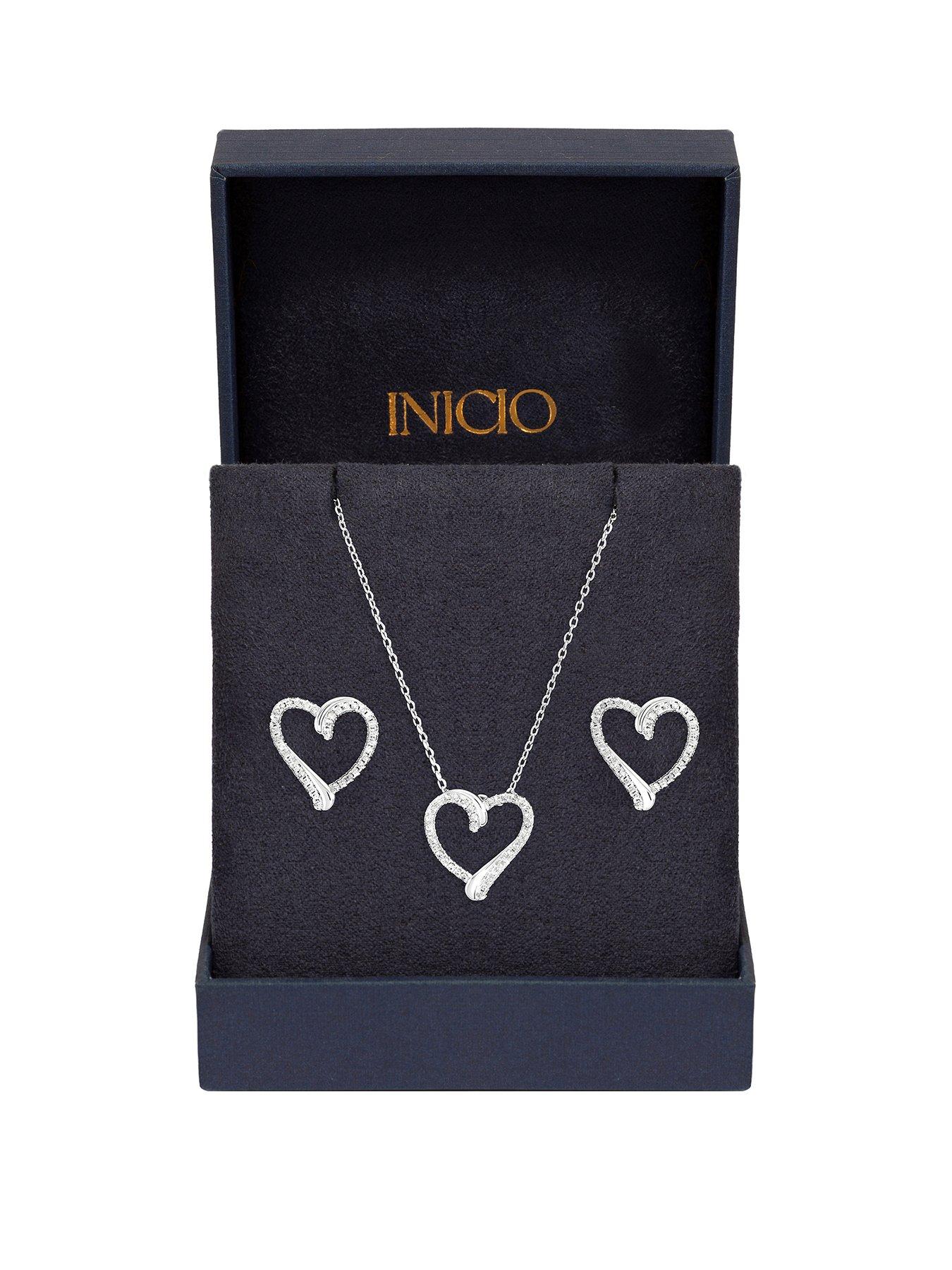 Inicio Pave Open Heart Set - Gift Box