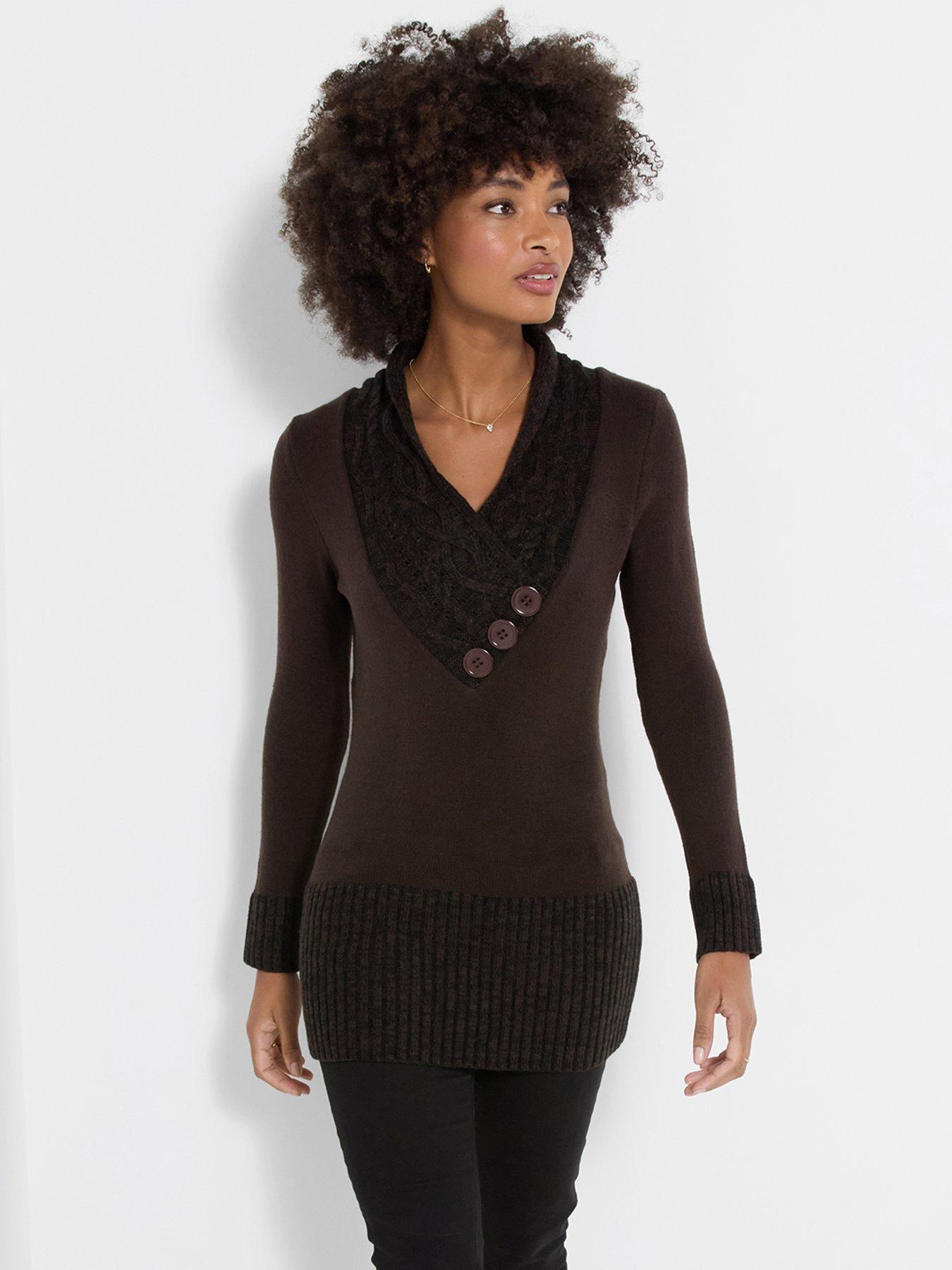 Image 1 of 5 of Joe Browns Curiously Cosy Wrap Neck Jumper