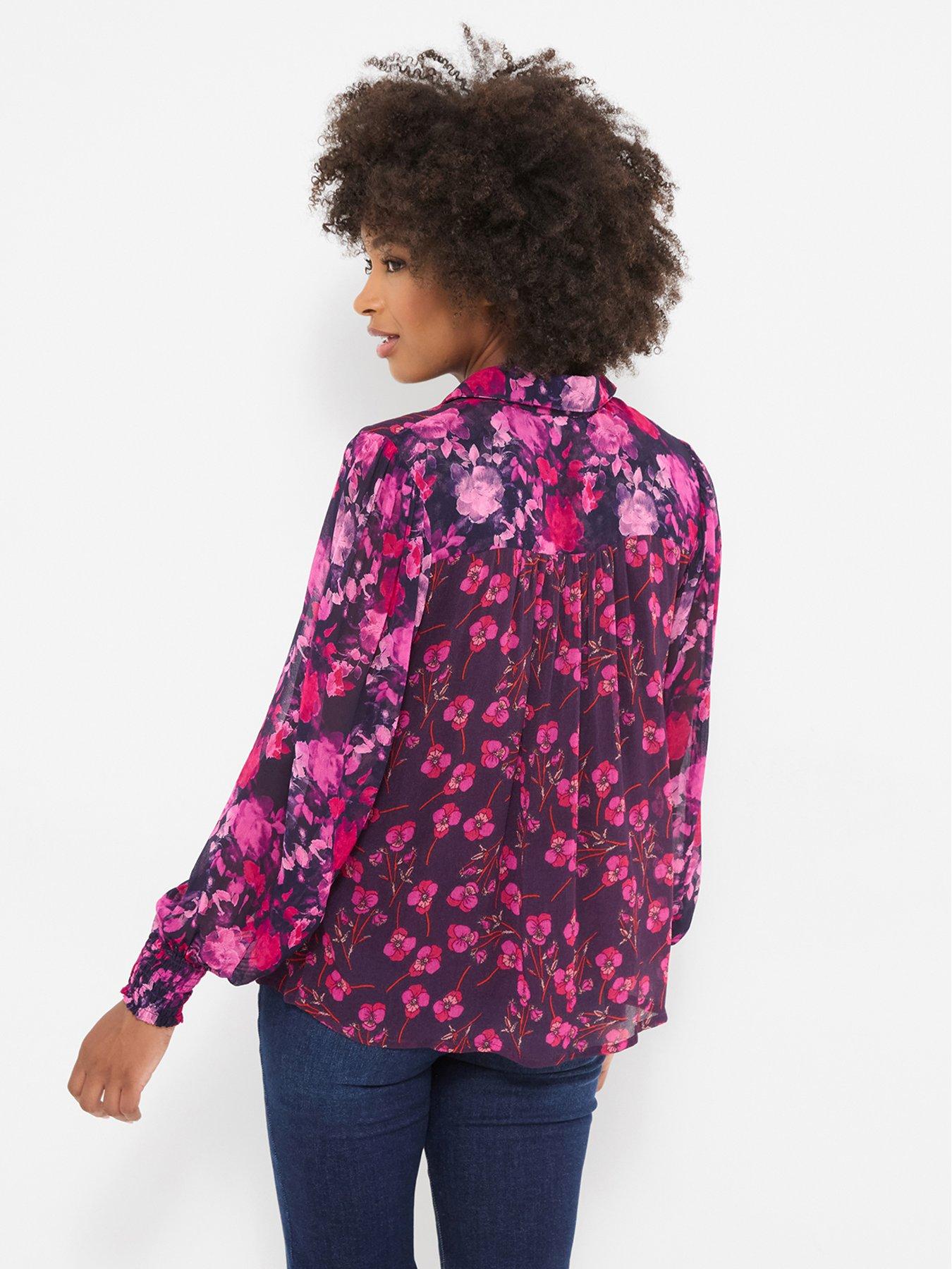 Image 2 of 5 of Joe Browns Penelope Floral Collared Blouse With Balloon Sleeve