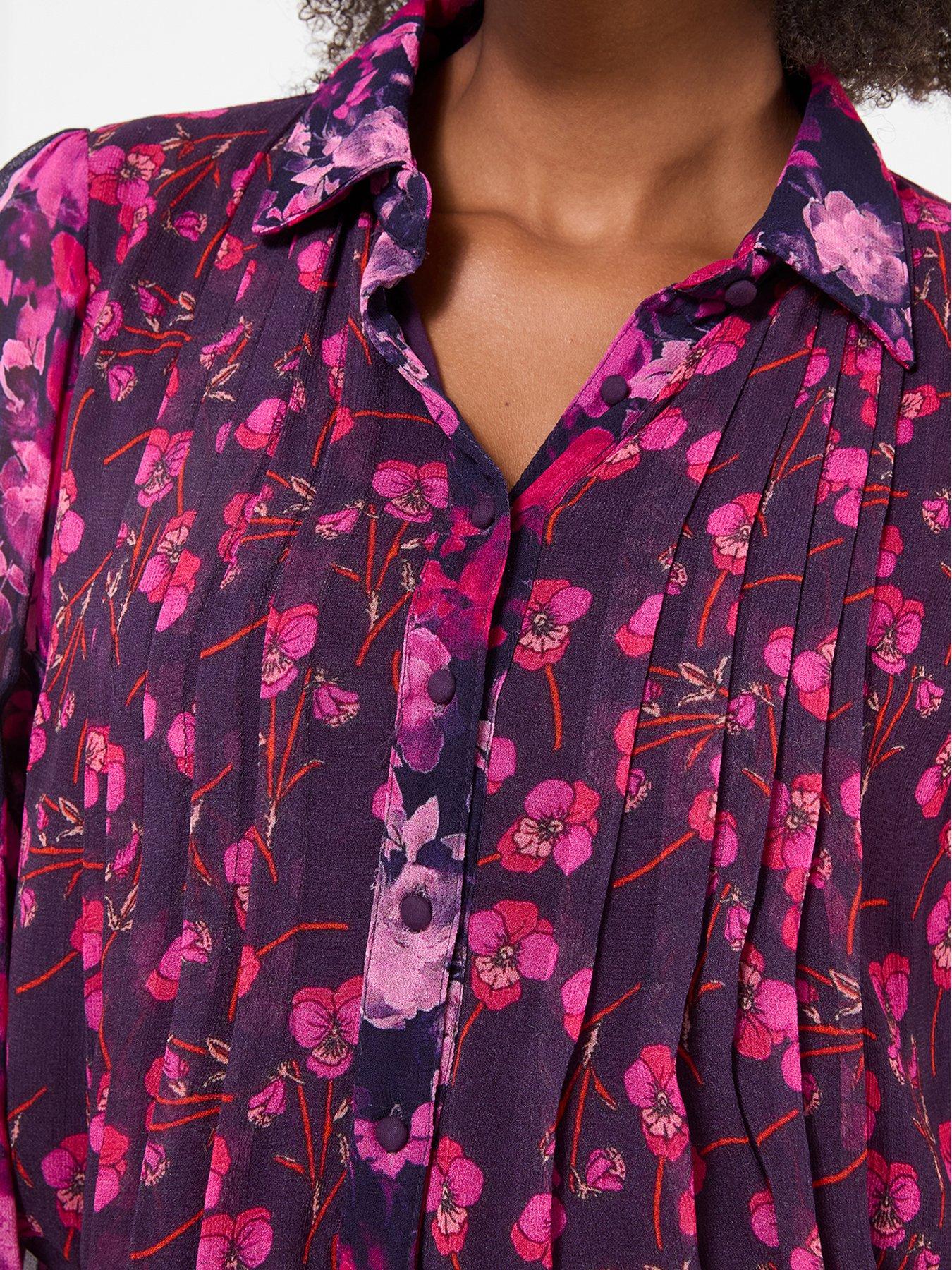 Image 4 of 5 of Joe Browns Penelope Floral Collared Blouse With Balloon Sleeve