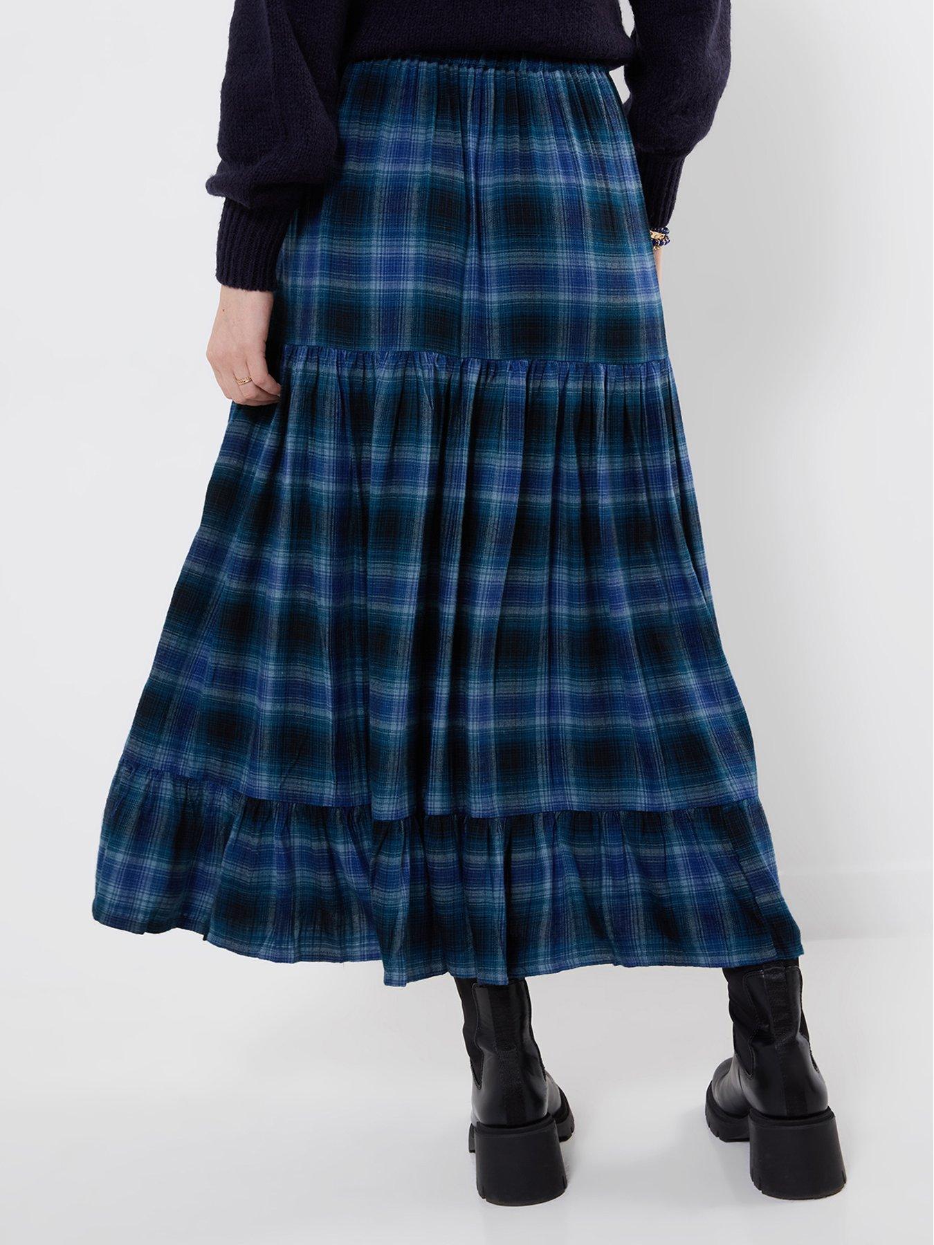 Image 2 of 6 of Joe Browns Button Down Plaid Maxi Skirt