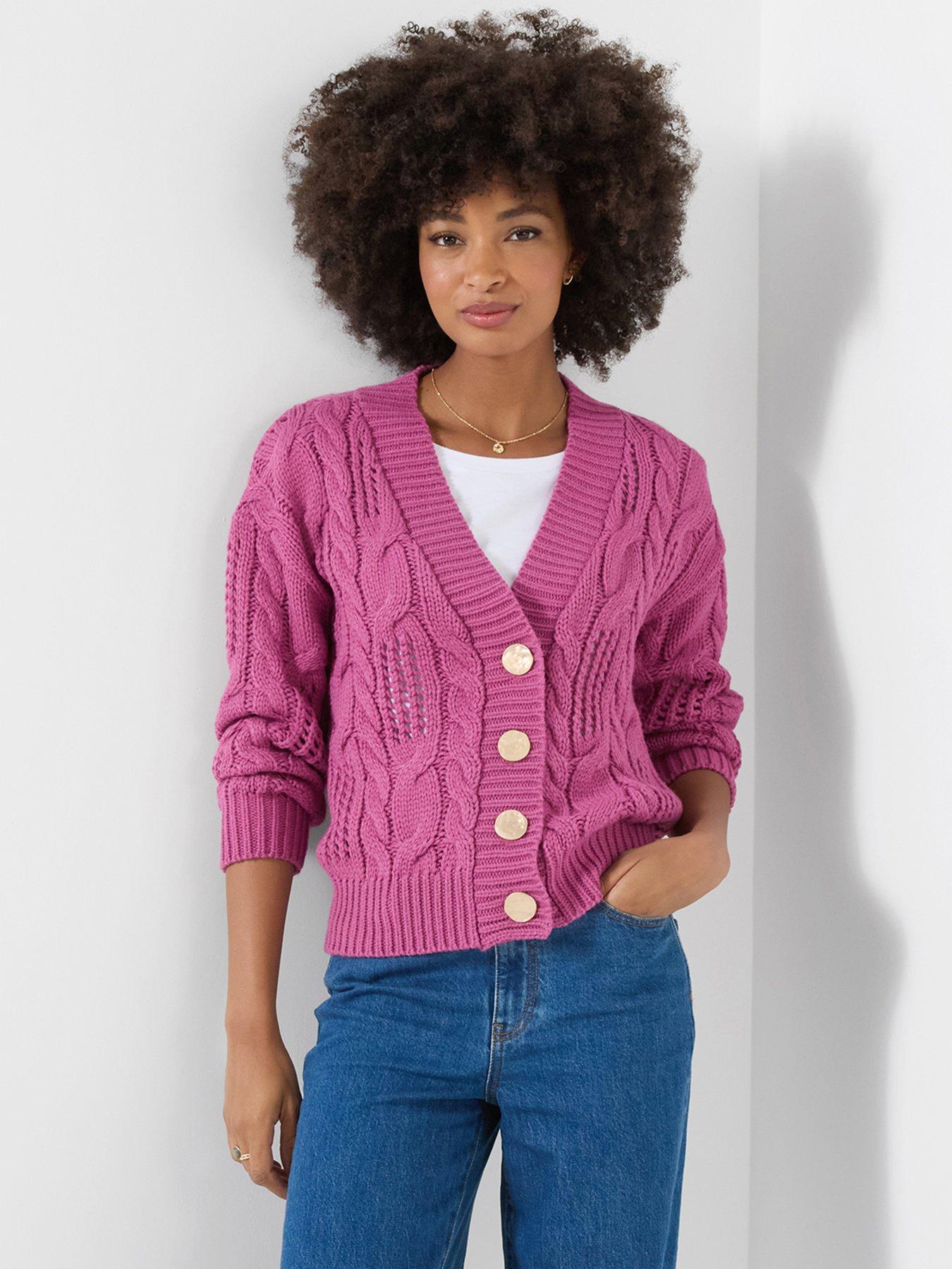 Joe Browns Lucy Cable Knit V-neck Cardigan
