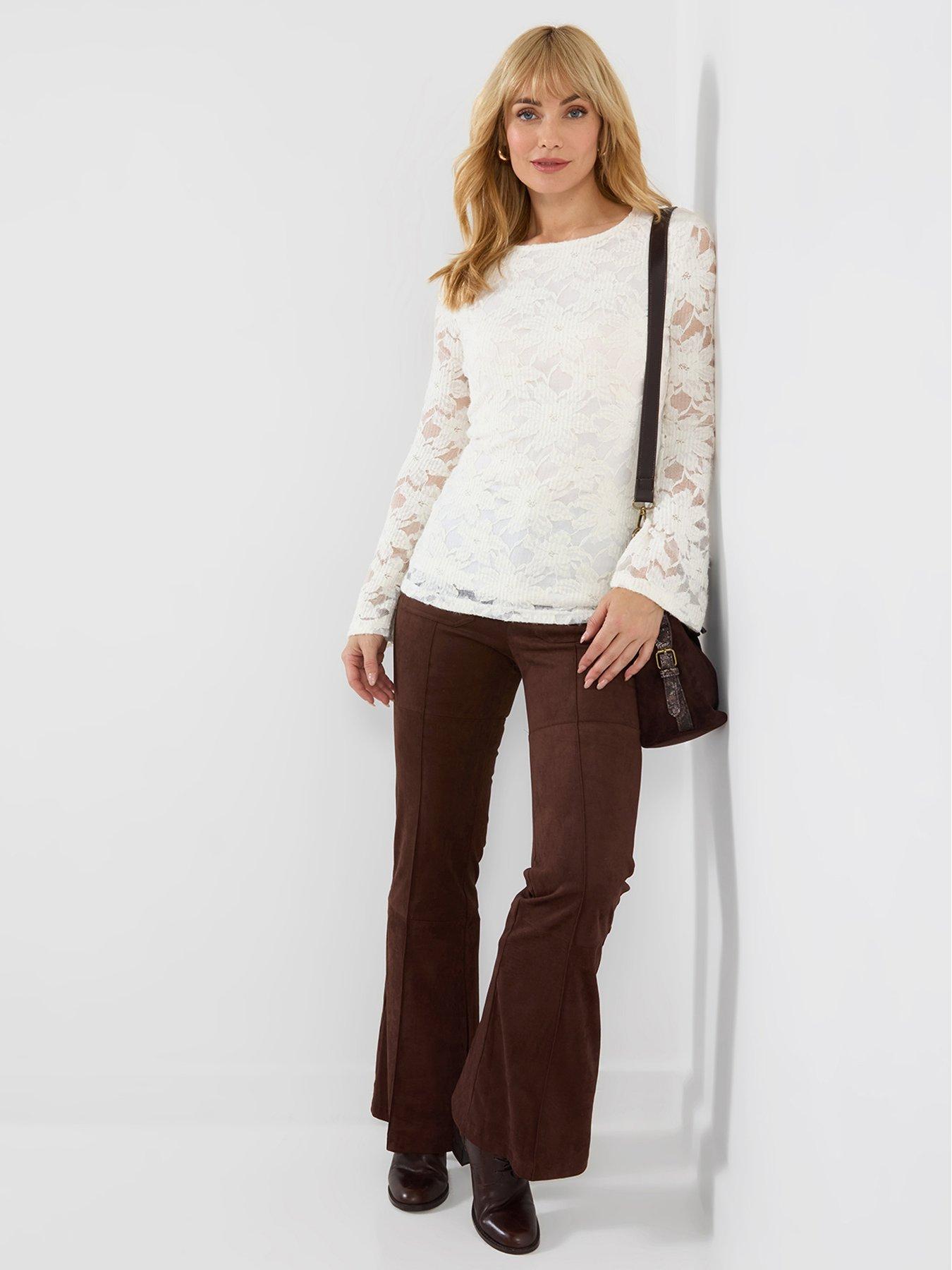 Image 4 of 7 of Joe Browns Esme Textured Stretch Lace Top With Wide Sleeve
