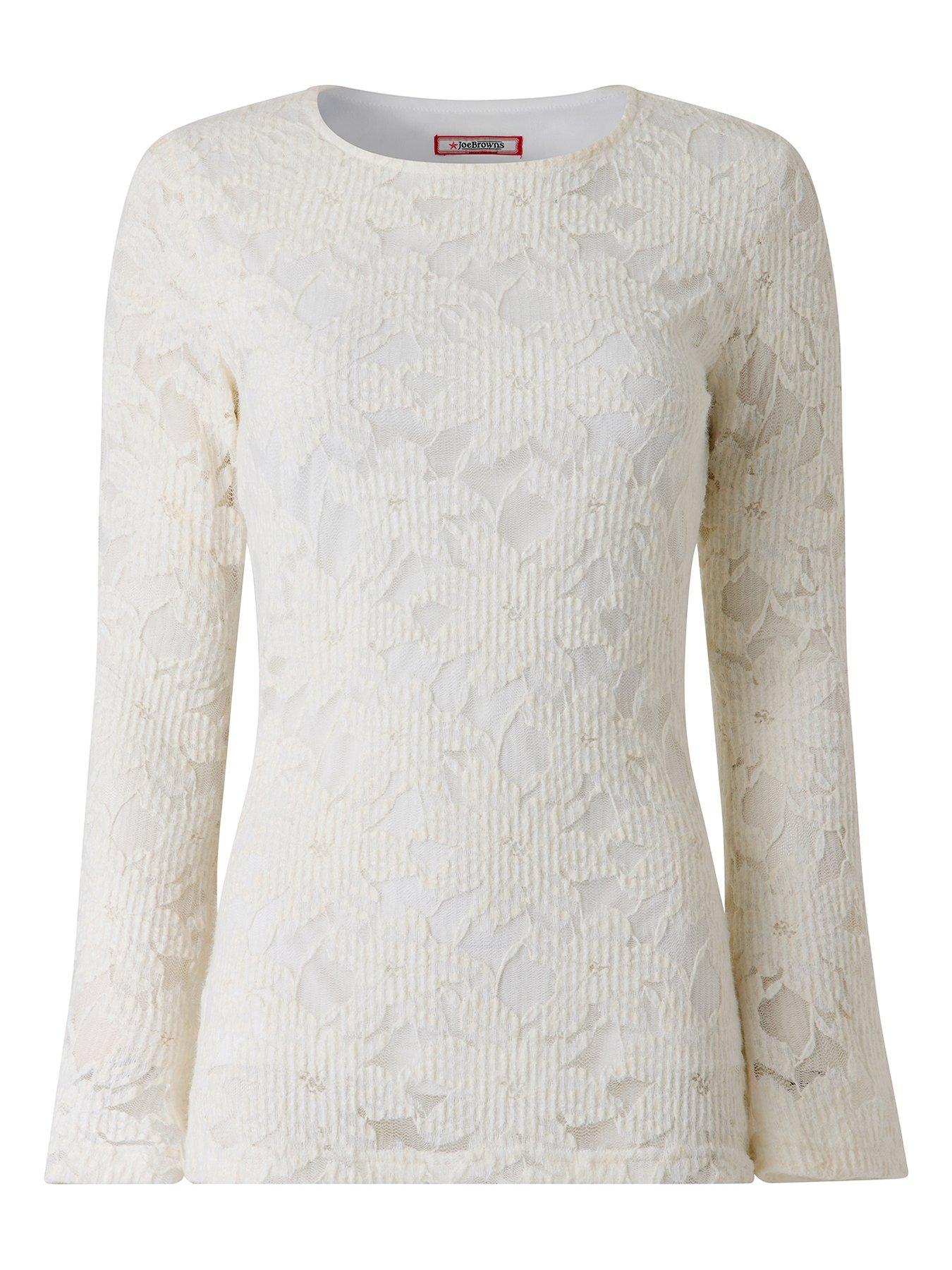 Image 7 of 7 of Joe Browns Esme Textured Stretch Lace Top With Wide Sleeve