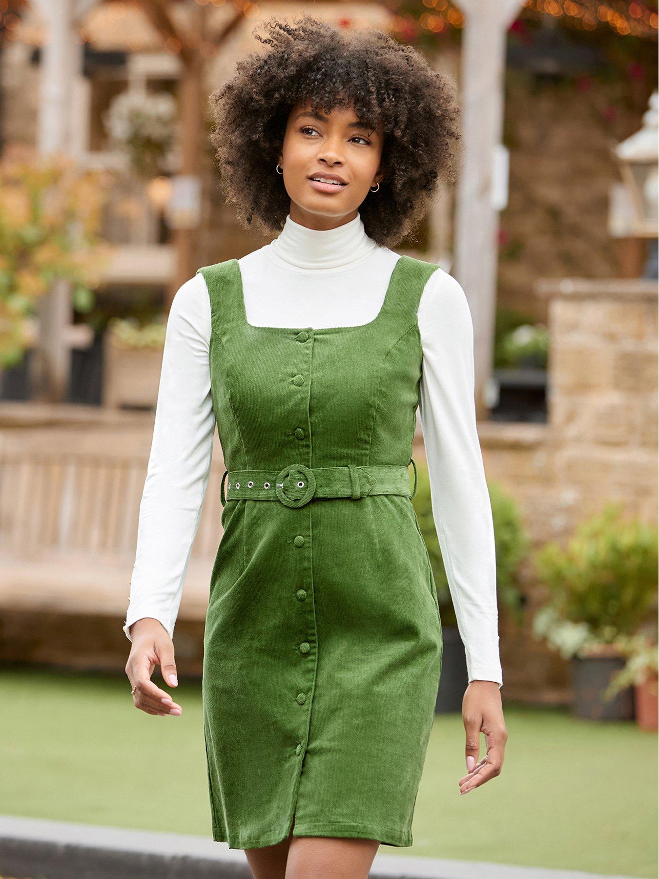 Image 6 of 7 of Joe Browns Arabella Cord Pinafore Dress
