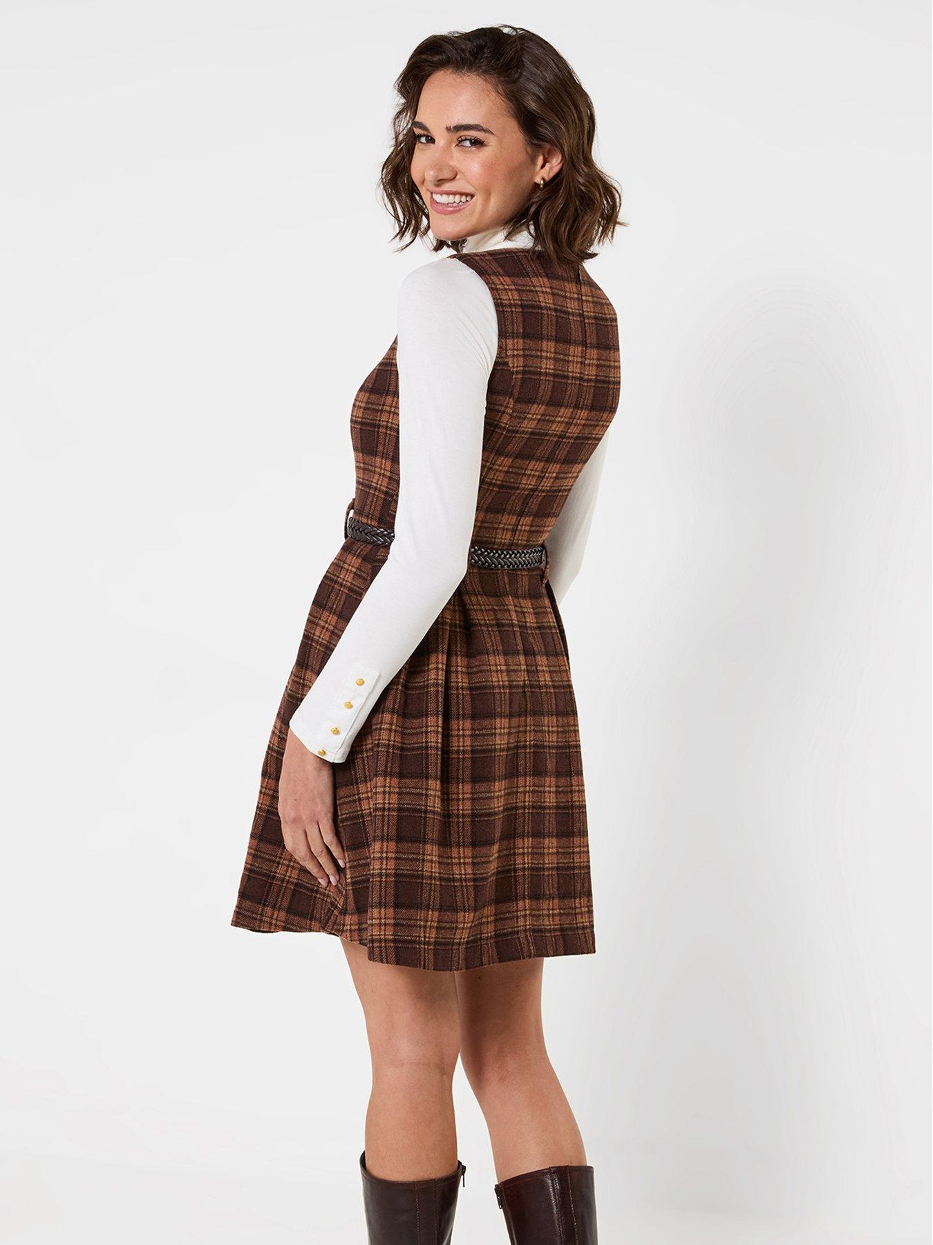Image 2 of 7 of Joe Browns Heritage Check Belted Mini Dress