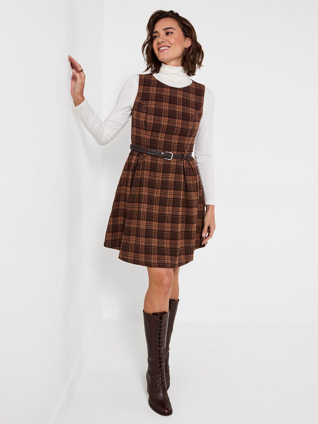 Image 3 of 7 of Joe Browns Heritage Check Belted Mini Dress