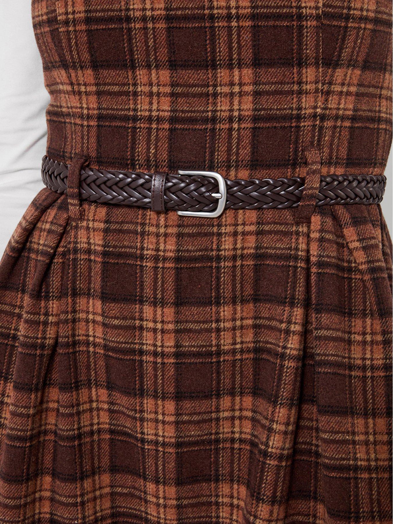 Image 4 of 7 of Joe Browns Heritage Check Belted Mini Dress